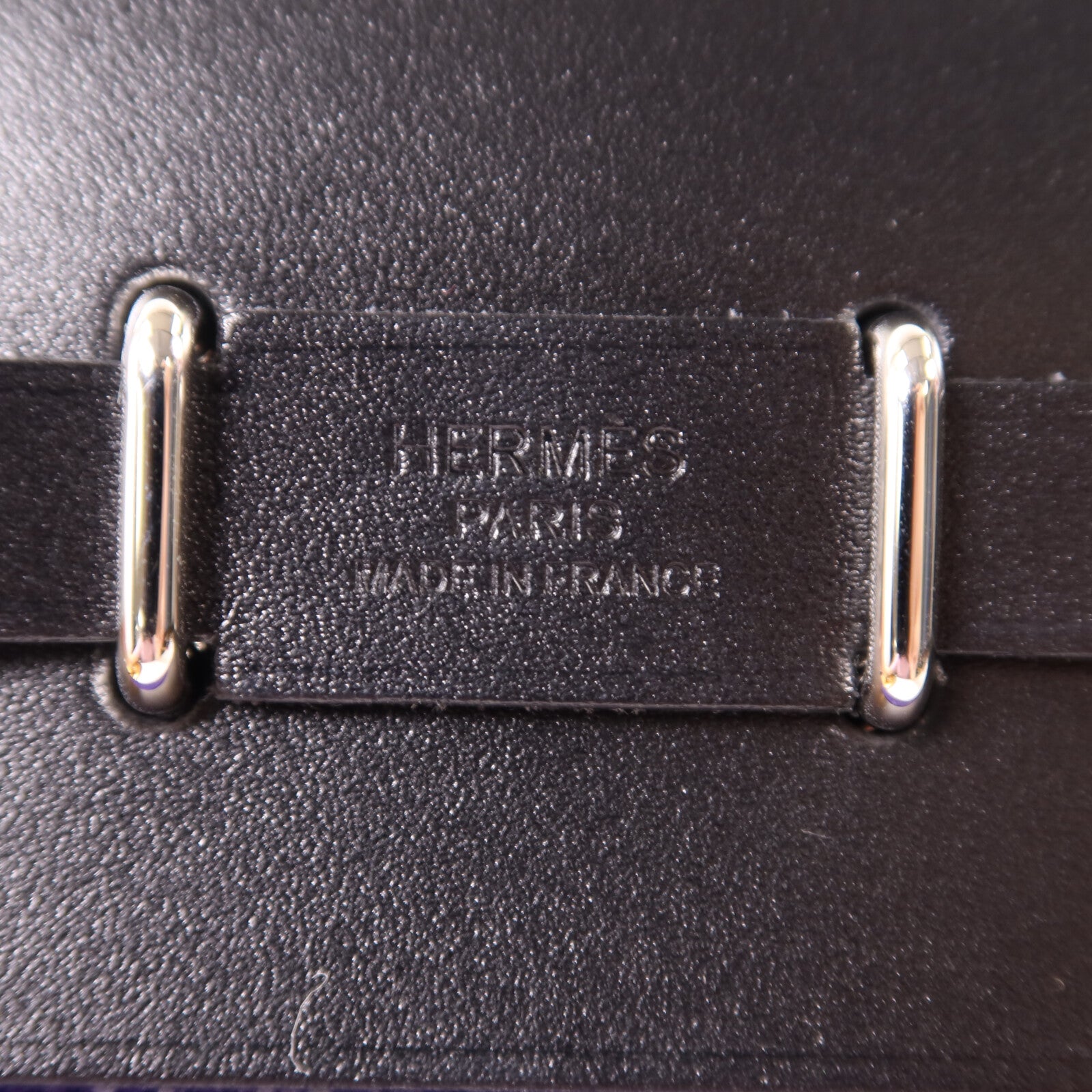 HERMES 帆布Mini Herbag肩背袋Fresh Purple/Noir