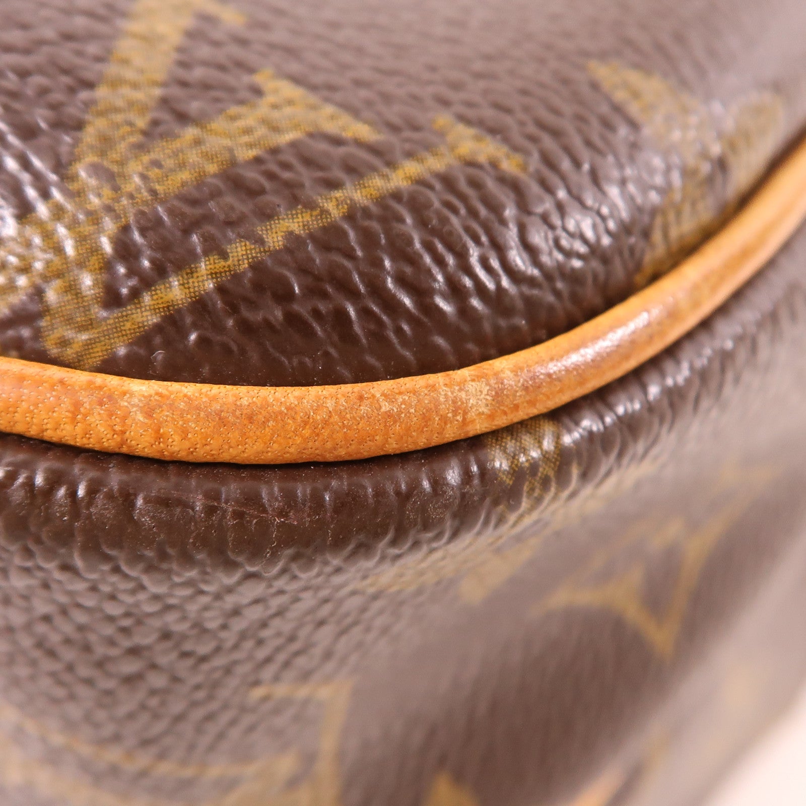 LOUIS VUITTON Monogram Reporter PM金扣肩背袋棕色