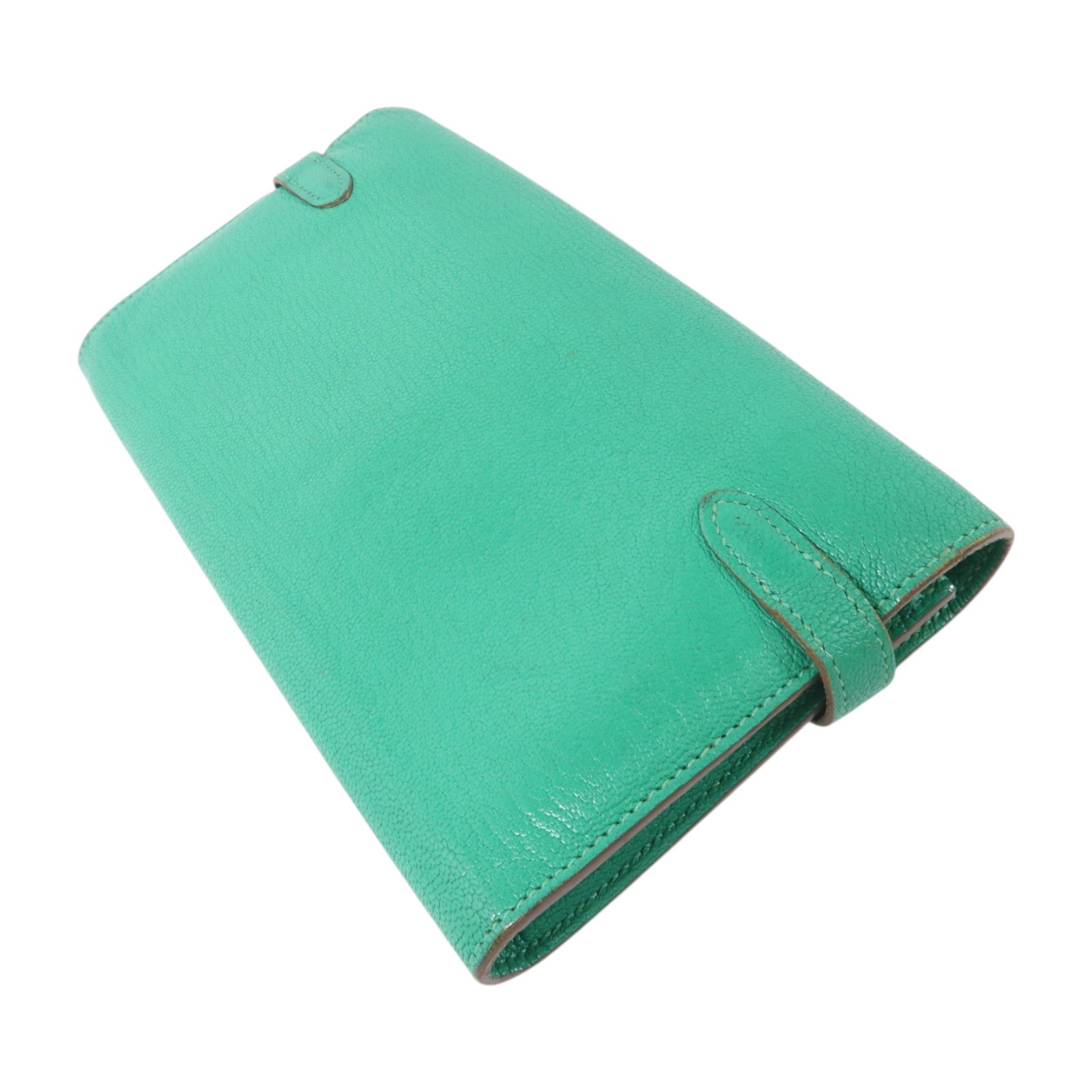HERMES Chevre皮革Kelly Wallet長錢包Bambou