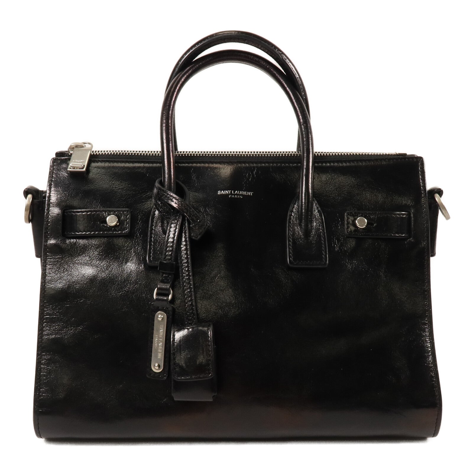 YVES SAINT LAURENT 牛皮皮革Sac De Jour Souple手挽袋