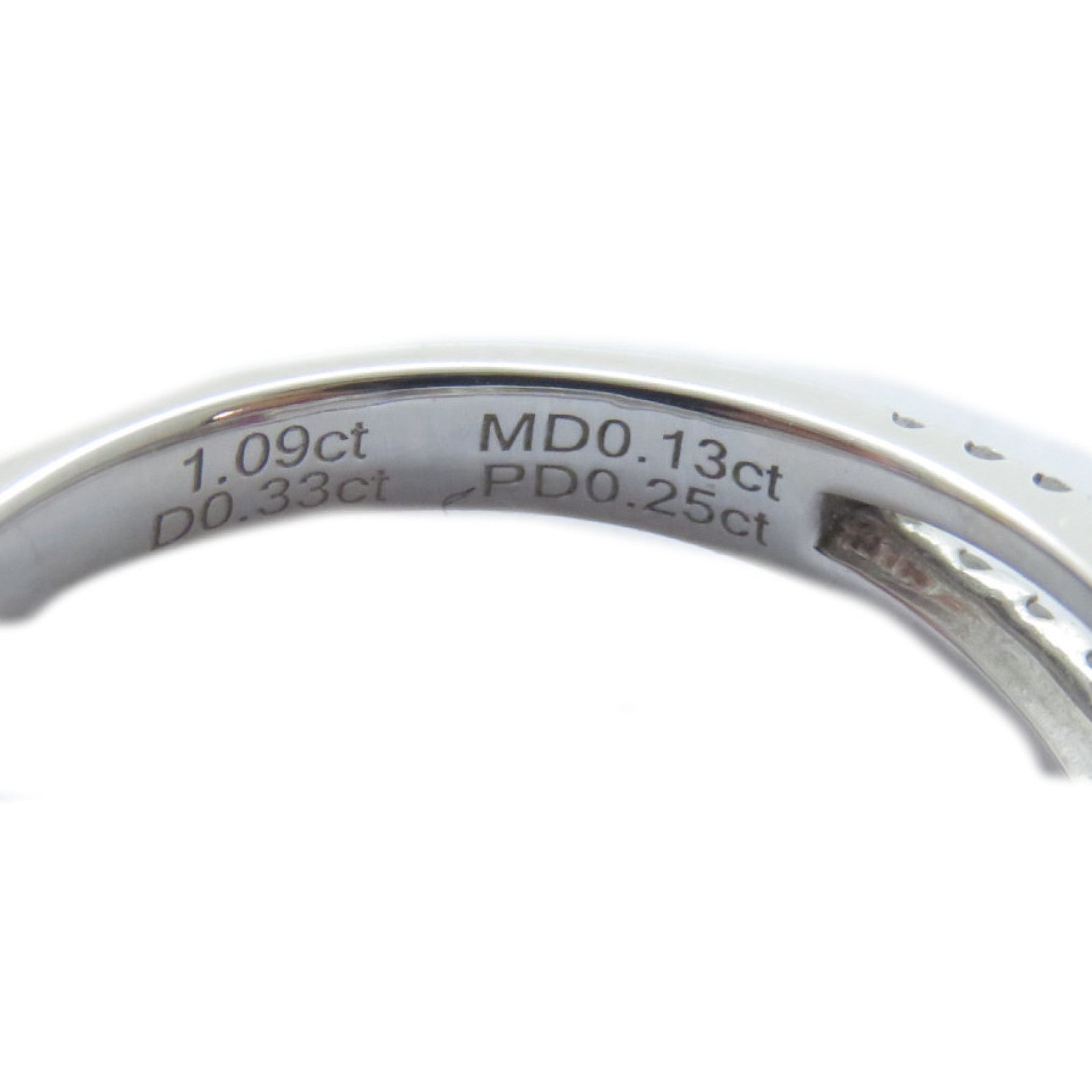 JEWELRY 18K白金Sapphire Ring 1.09ct紅寶石/0.33ct鑽石戒指US#5.75