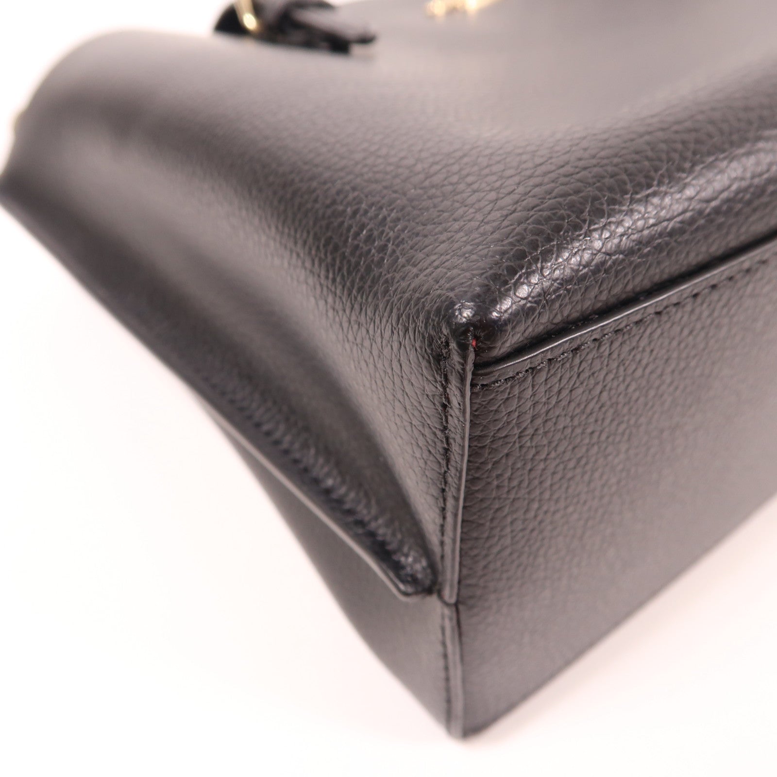 COACH 皮革2 Way Shoulder Bag金扣手挽肩背兩用袋黑色