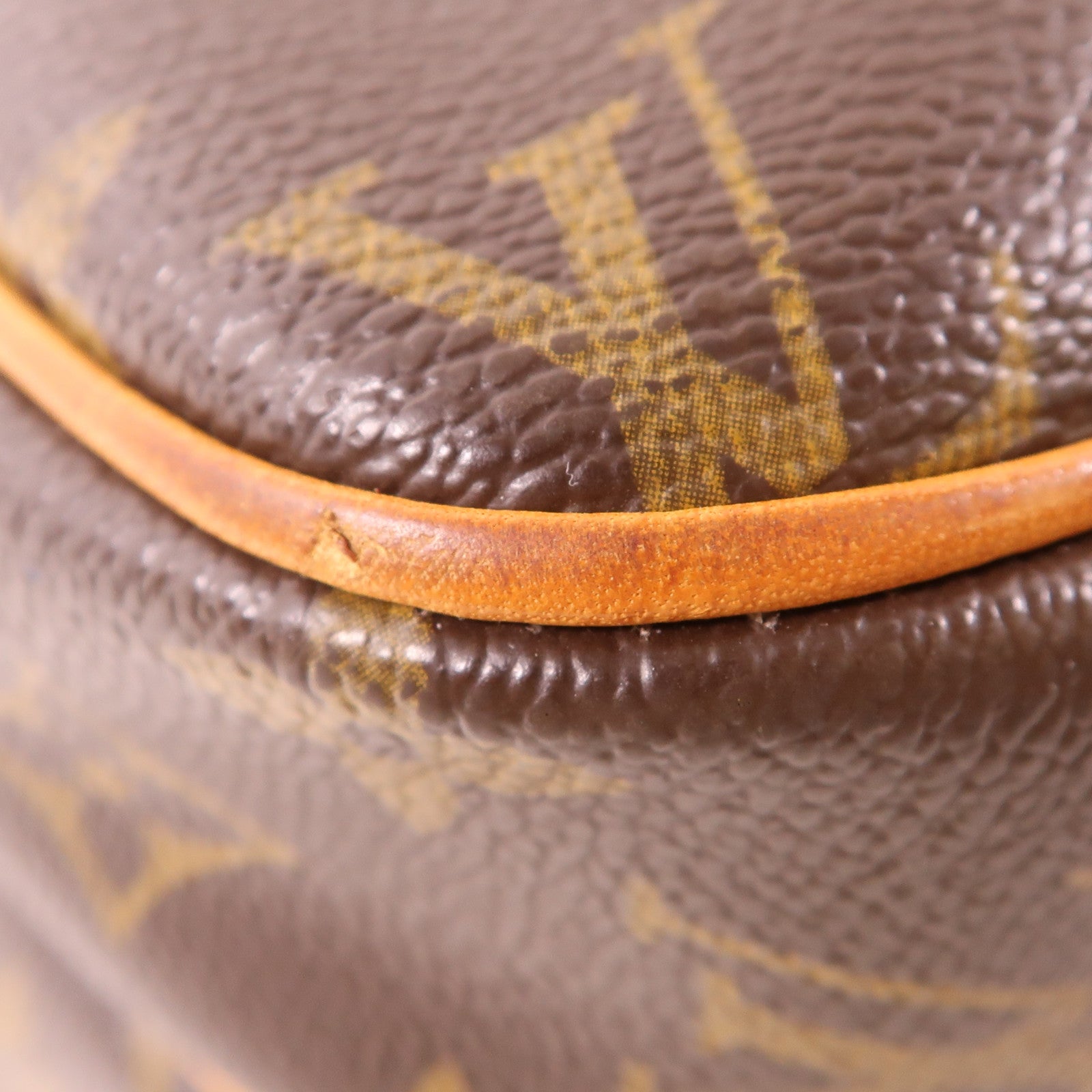 LOUIS VUITTON Monogram Reporter PM金扣肩背袋棕色