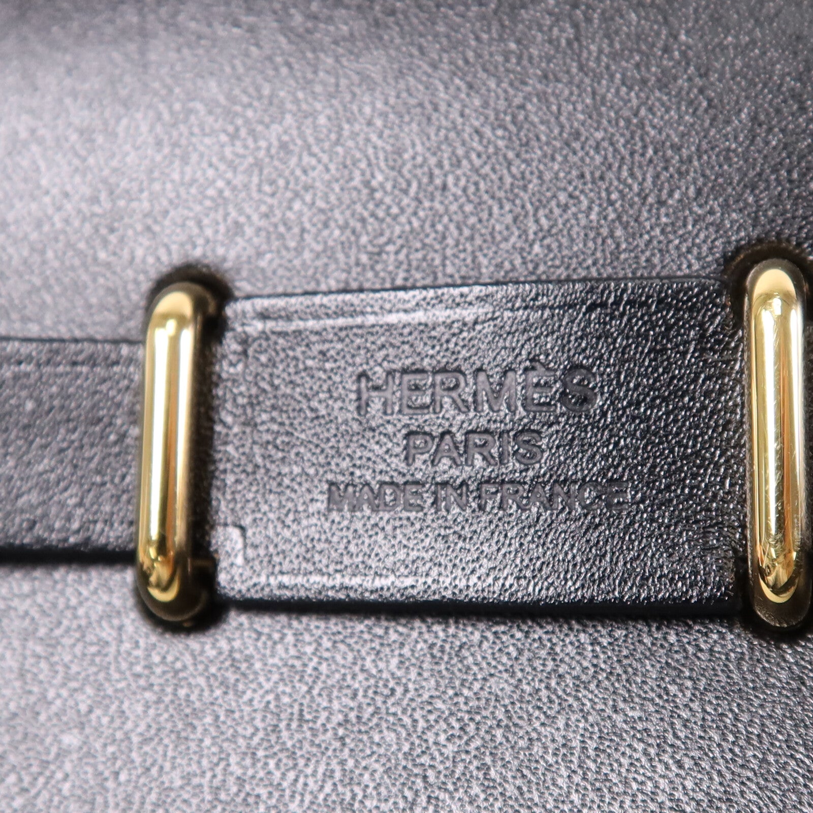 HERMES 帆布Mini Herbag金扣肩背袋Noir