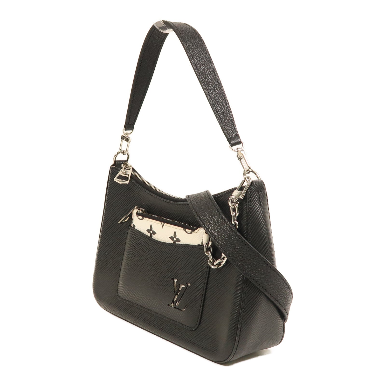 LOUIS VUITTON Epi Marelle銀扣手挽肩背兩用袋