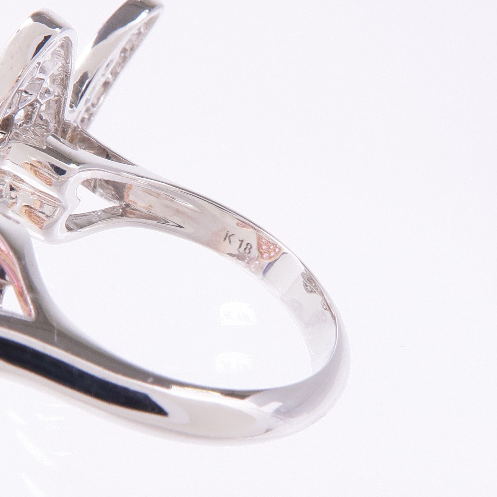 JEWELRY 18K白金/玫瑰金Diamond Ring鑽石戒指US#5.75