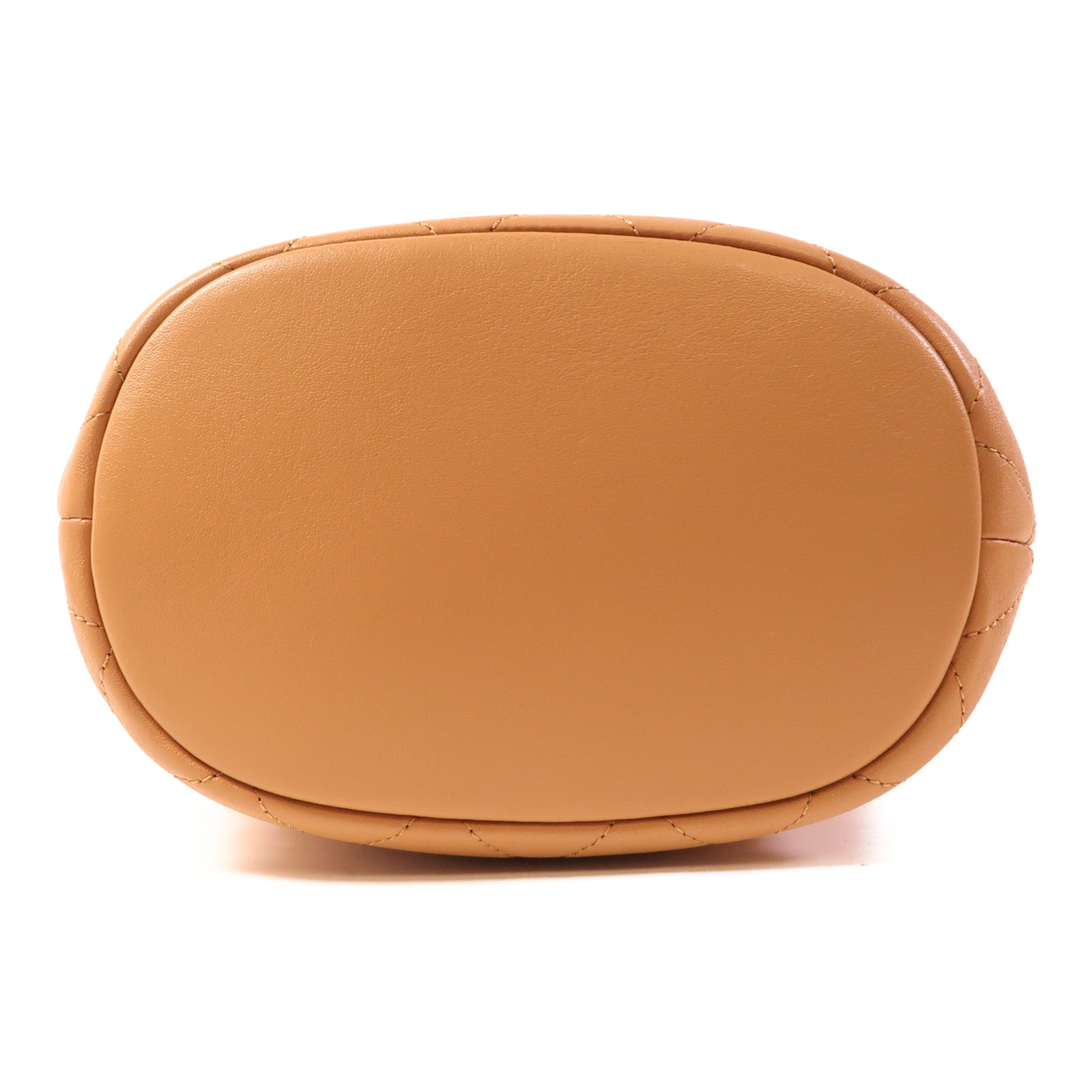 CHANEL 牛皮皮革Bucket Bag金扣鏈帶肩背袋