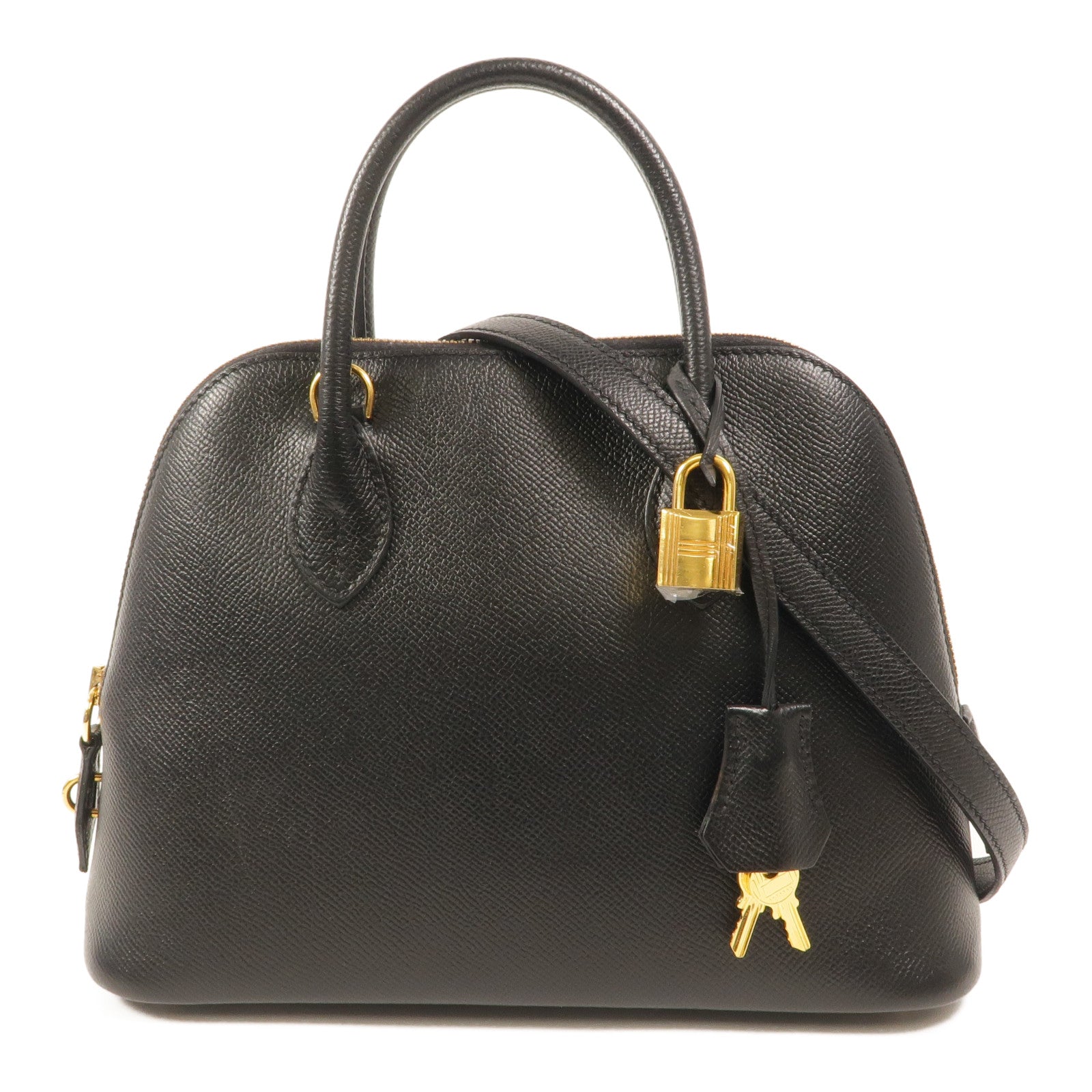 HERMES Epsom皮革Bolide 1923 25㎝手挽肩背兩用袋Noir
