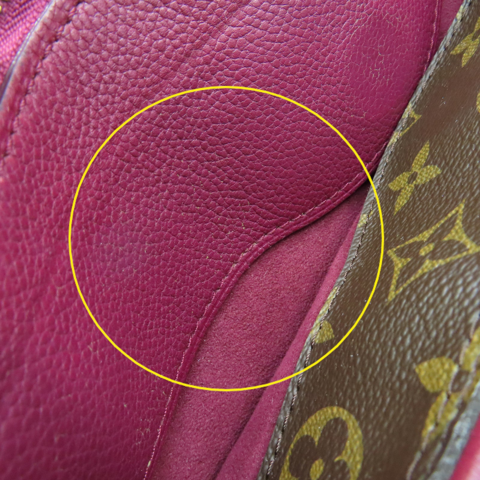 LOUIS VUITTON Monogram Pallas MM 2Way Shoulder Bag手挽肩背兩用袋啡色/酒紅色