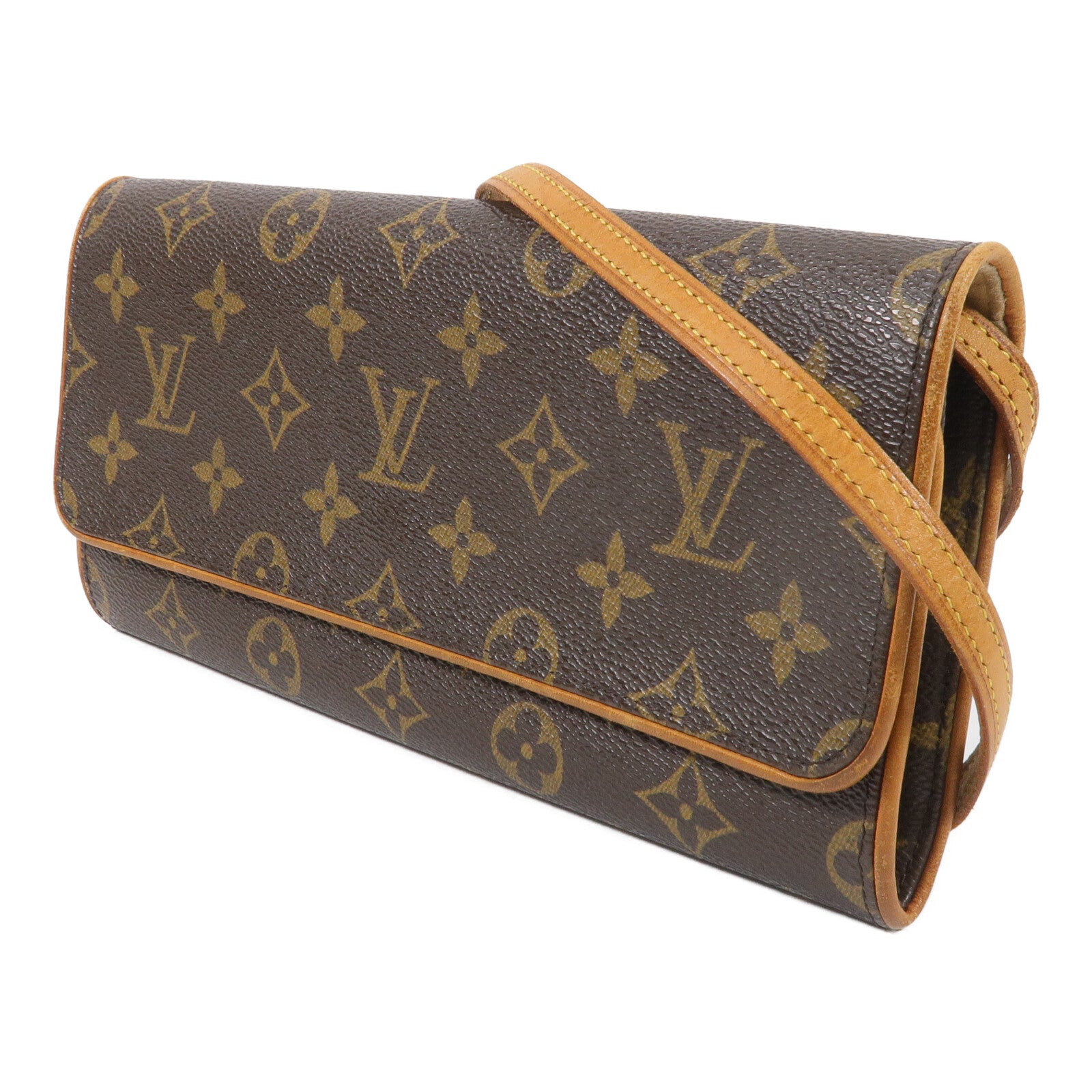 LOUIS VUITTON Monogram Pochette Twin GM肩背袋