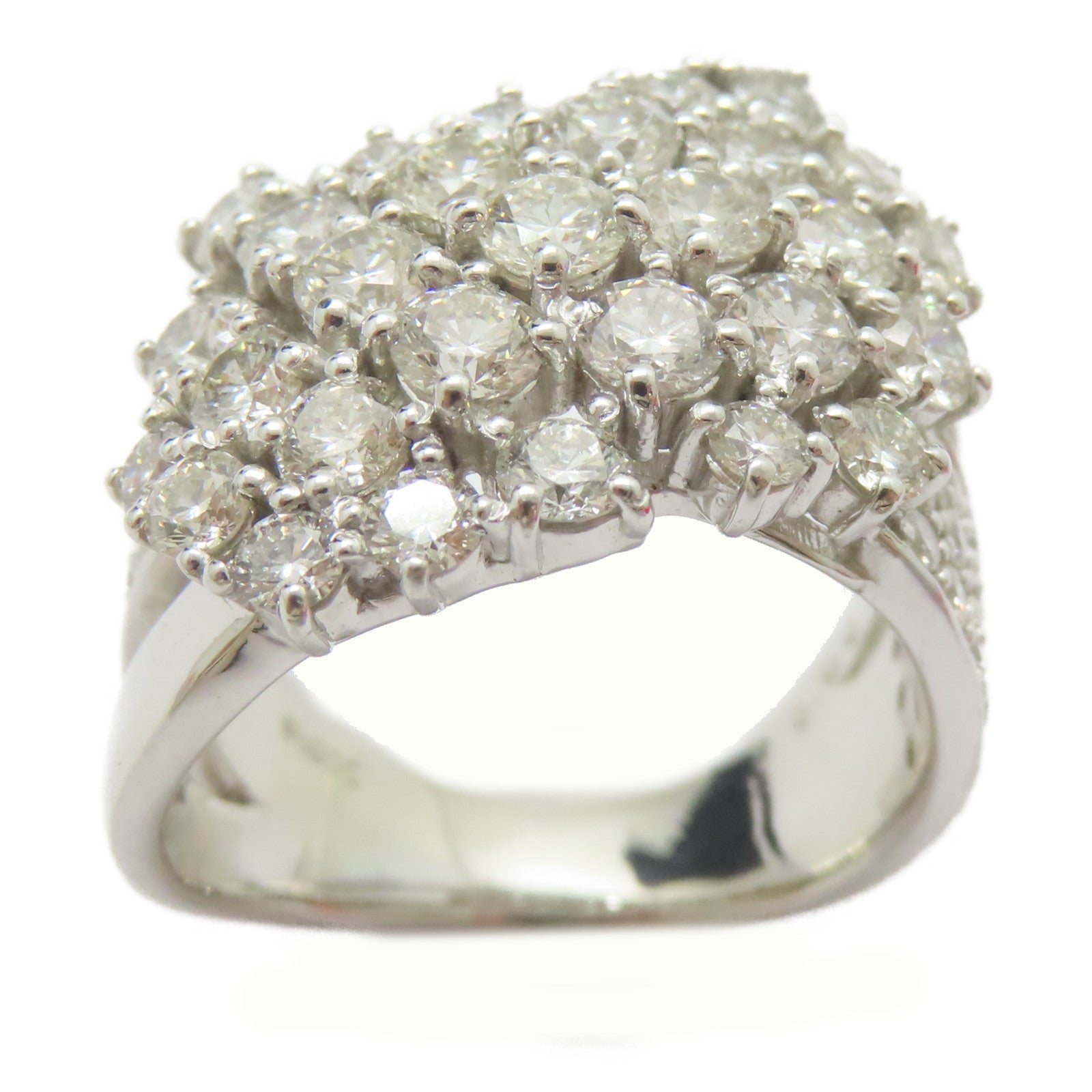 JEWELRY PT900鉑金Diamond Ring 3.00ct鑽石戒指US#6.5