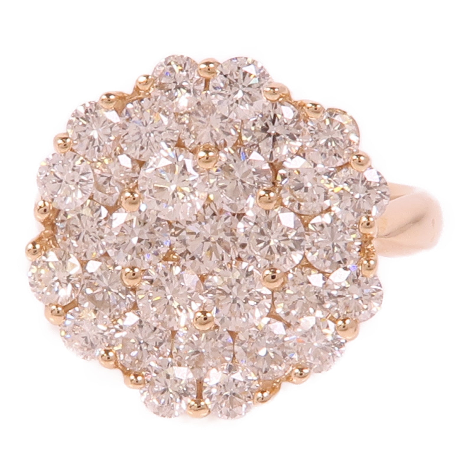 JEWELRY 【激減優惠】18K玫瑰金Diamond Ring鑽石戒指US#4.5