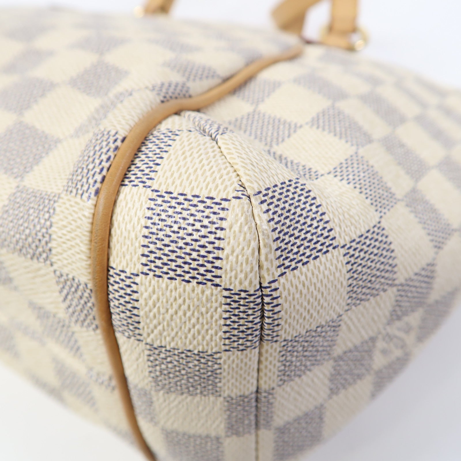 LOUIS VUITTON 【激減優惠】Damier Azur Totally PM金扣肩背袋白色