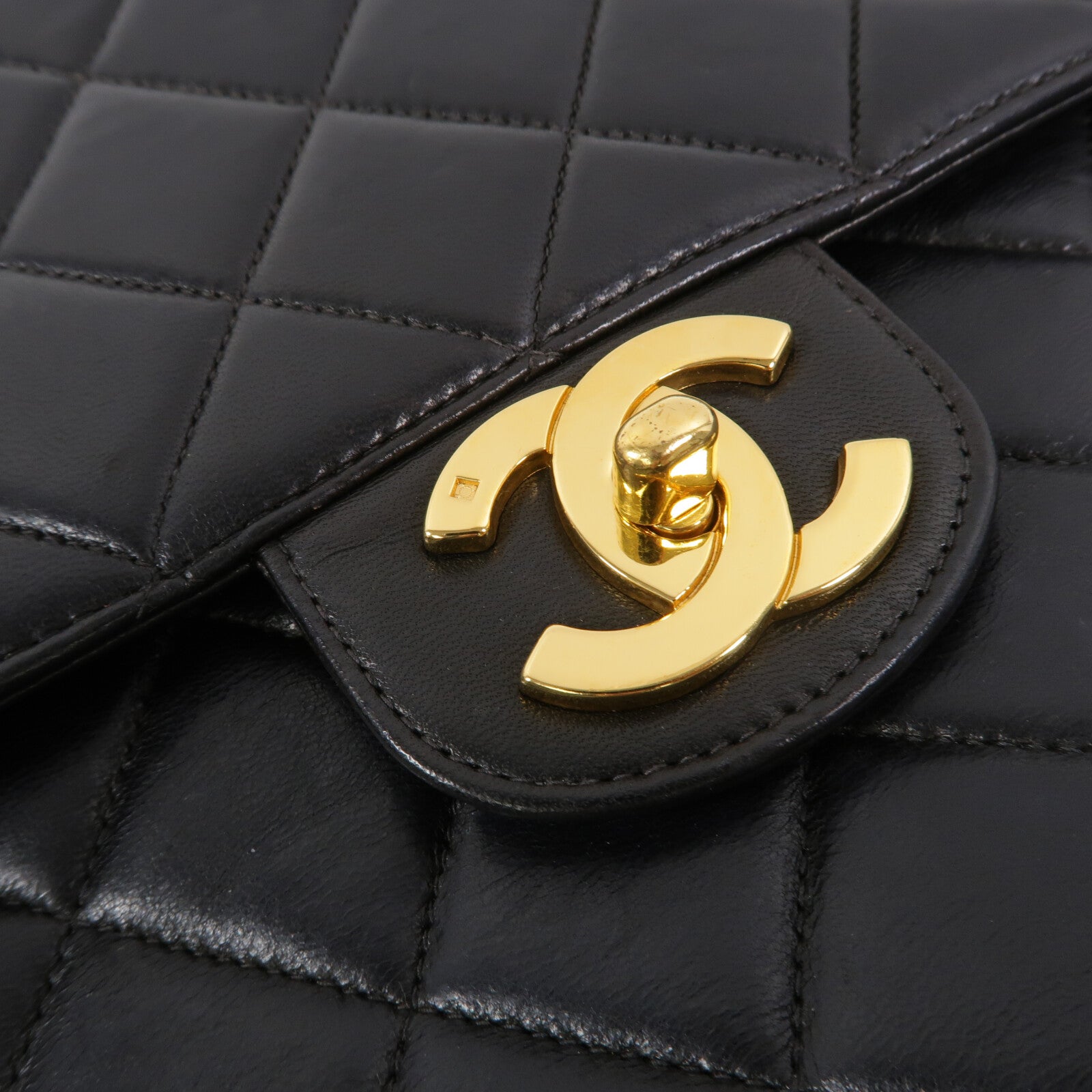 CHANEL 羊皮皮革Vintage Chain Shoulder鏈帶肩背袋