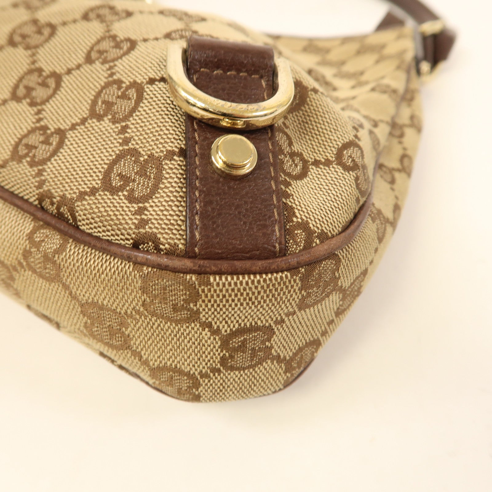 GUCCI 帆布Abbey金扣肩背袋