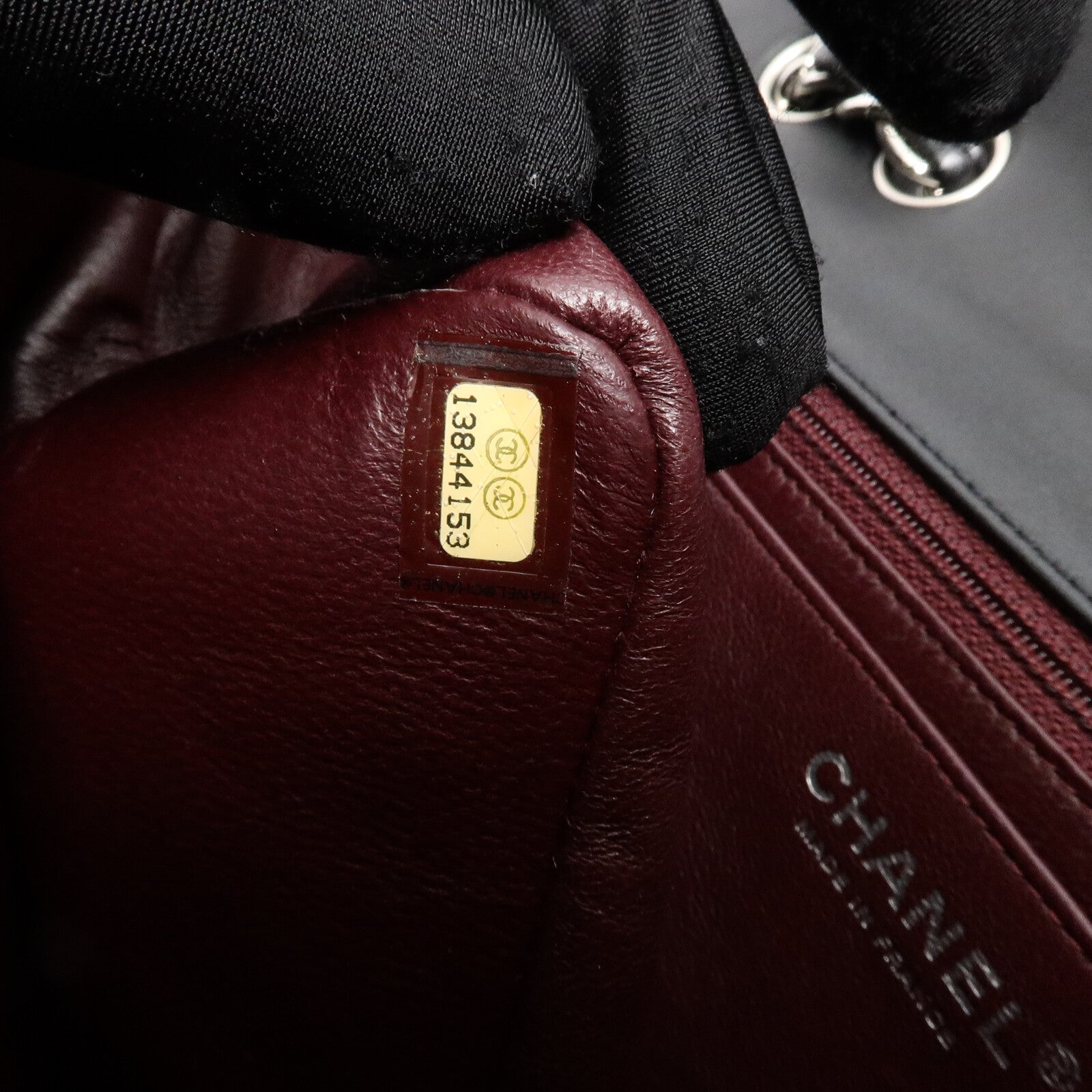 CHANEL 羊皮皮革Large Classic鏈帶肩背袋