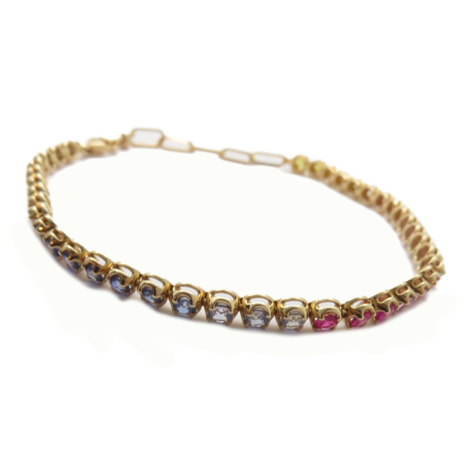 JEWELRY 【激減優惠】18K玫瑰金Sapphire Bracelet 2.99ct彩色寶石手鏈