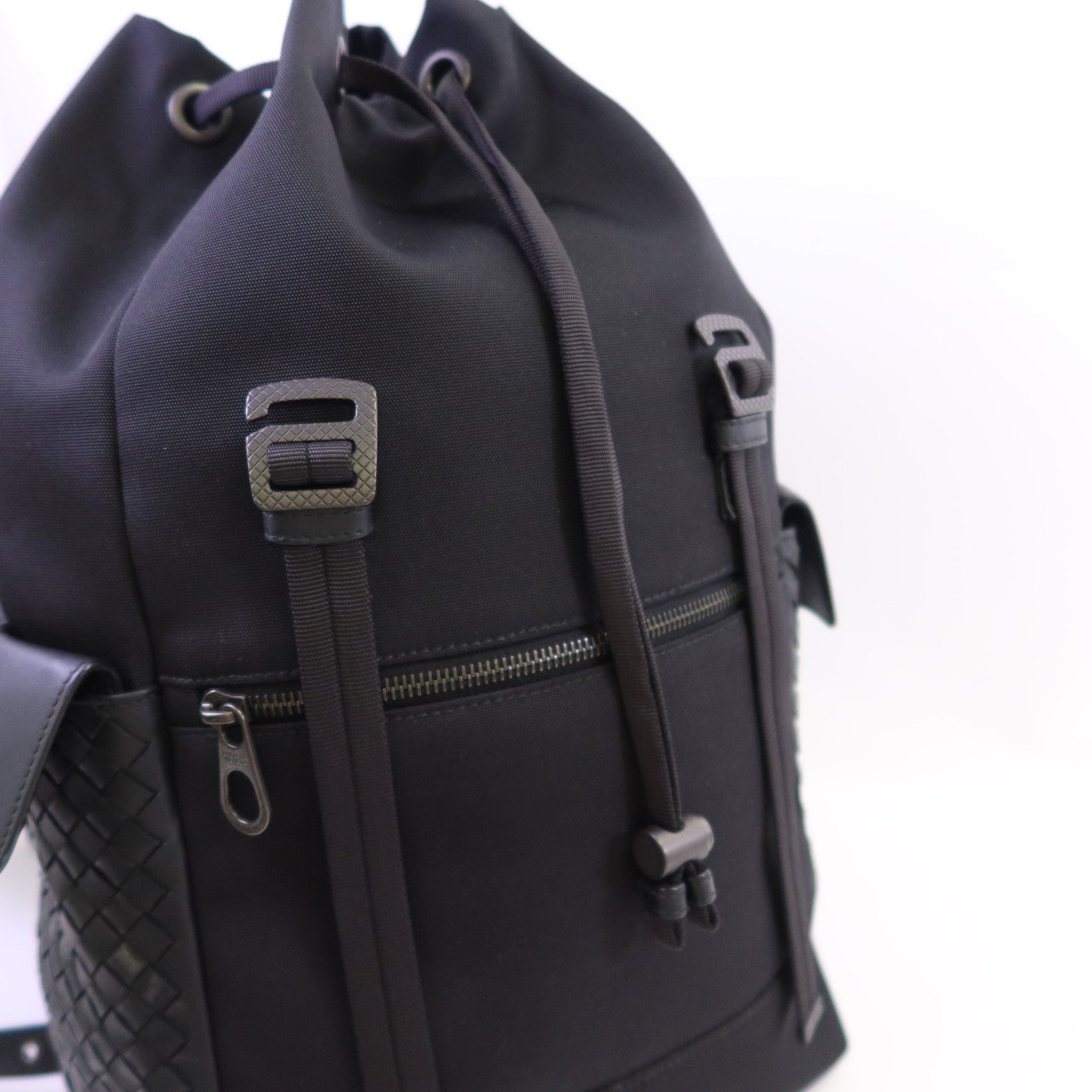 BOTTEGA VENETA 帆布/織紋皮革Backpack背包