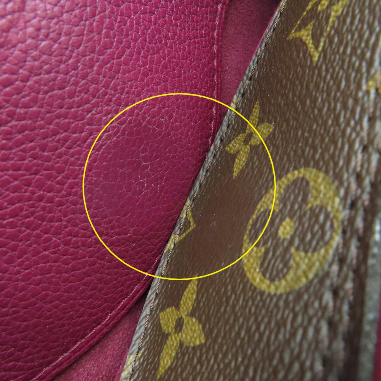 LOUIS VUITTON Monogram Pallas MM 2Way Shoulder Bag手挽肩背兩用袋啡色/酒紅色