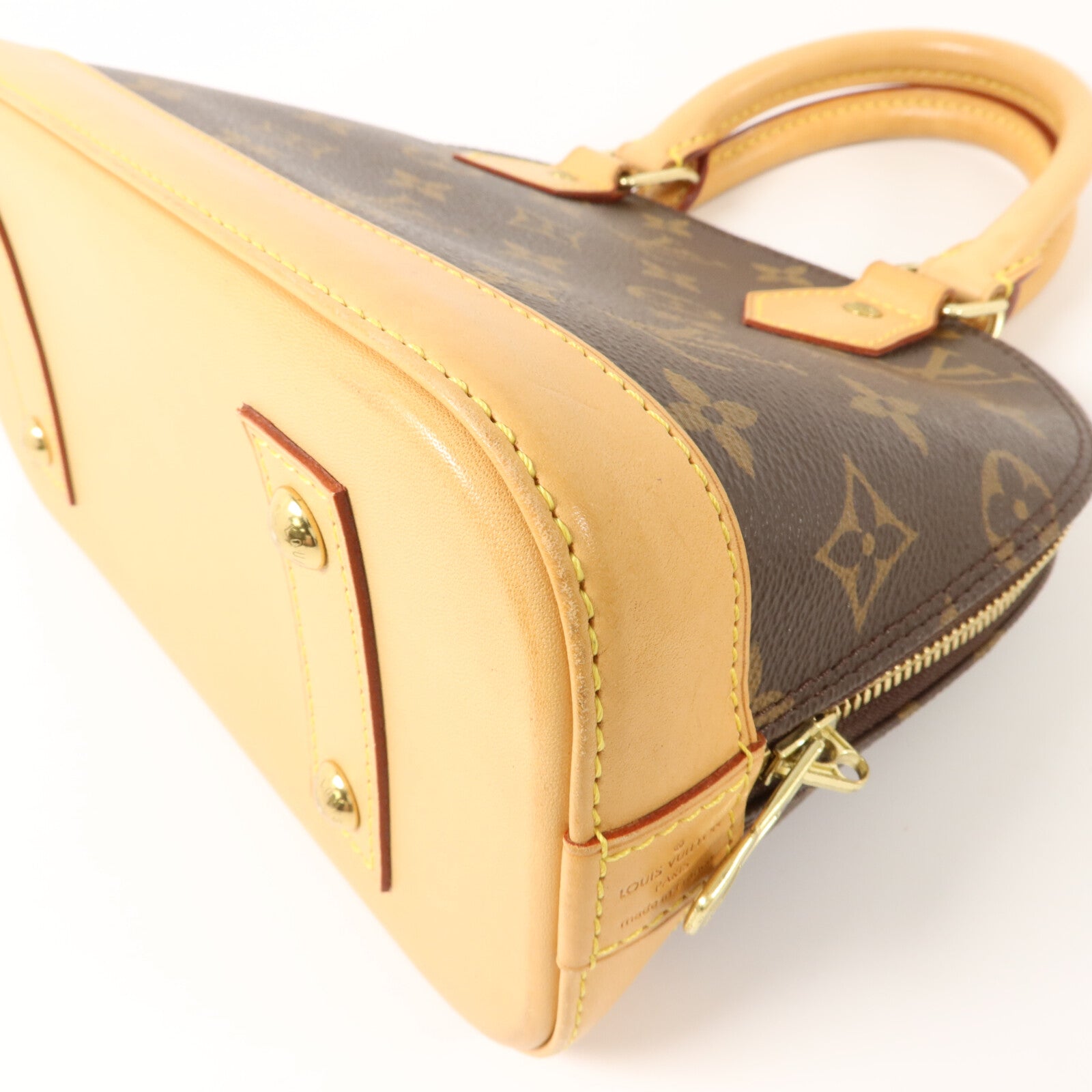 LOUIS VUITTON Monogram Alma BB金扣手挽肩背兩用袋