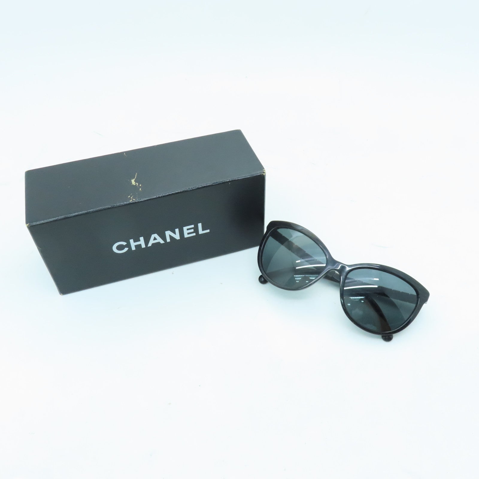 CHANEL 【激減優惠】PVC Sunglasses銀扣太陽眼鏡黑色