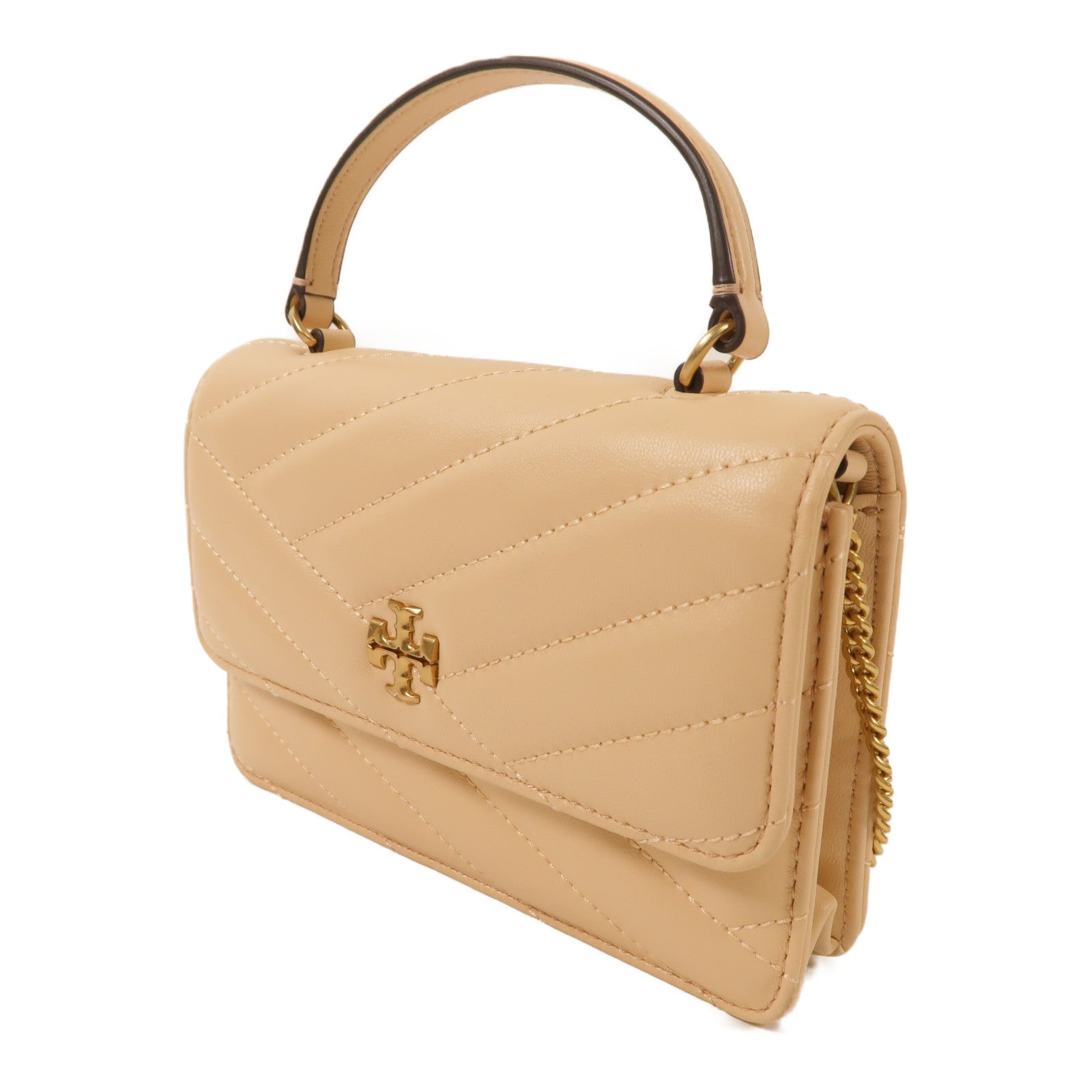 Tory Burch 【激減優惠】皮革Mini Kira Chevron手挽肩背兩用袋