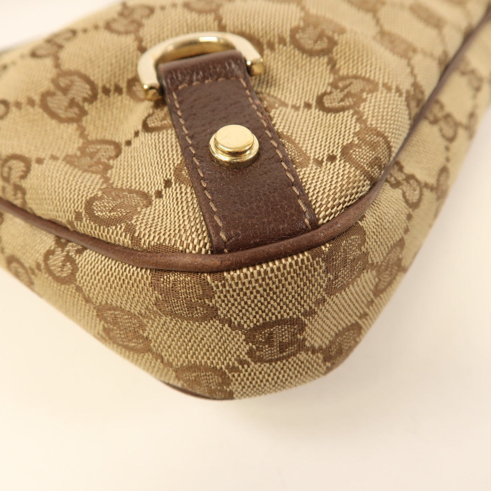 GUCCI 帆布Abbey金扣肩背袋
