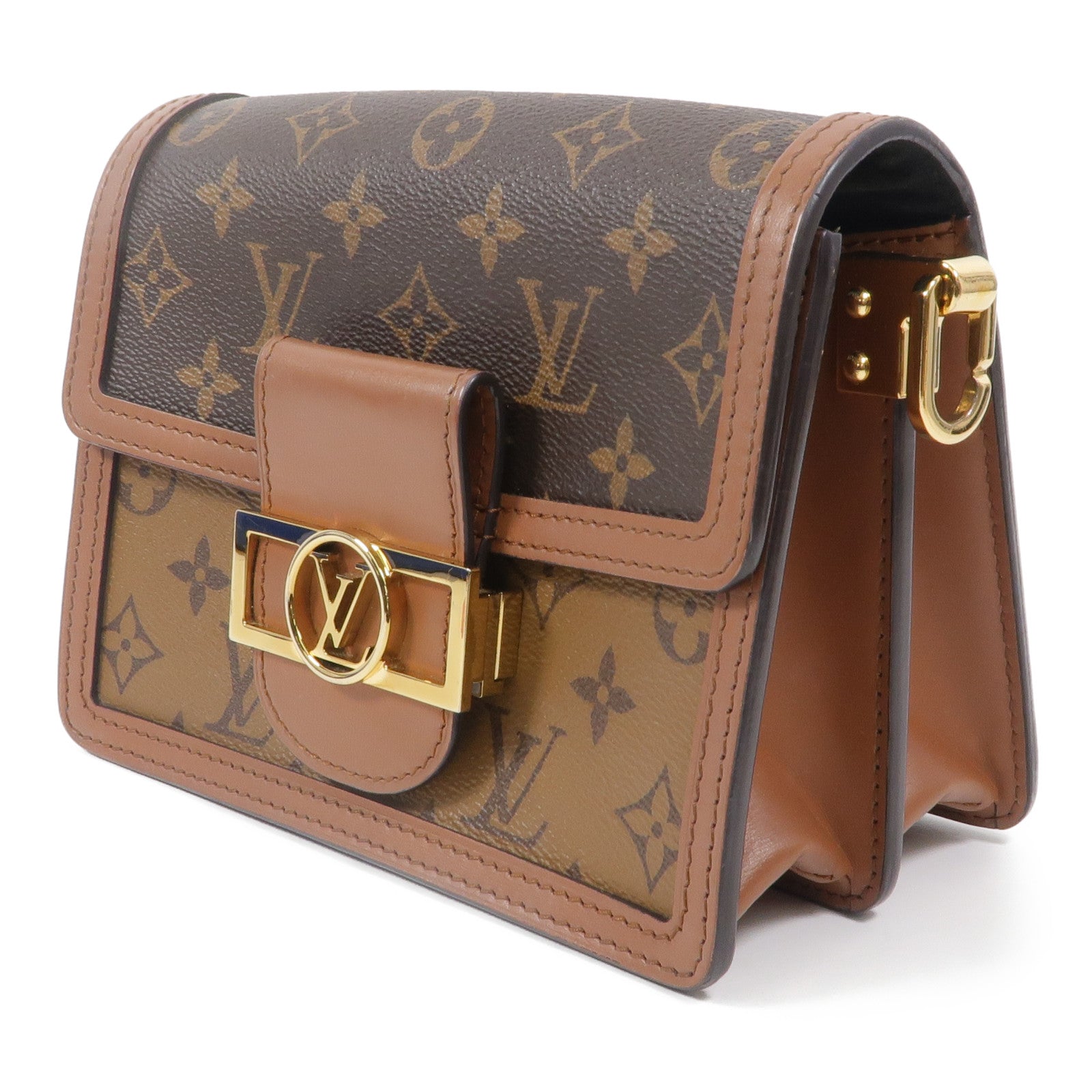 LOUIS VUITTON Monogram Reverse Mini Dauphine肩背袋