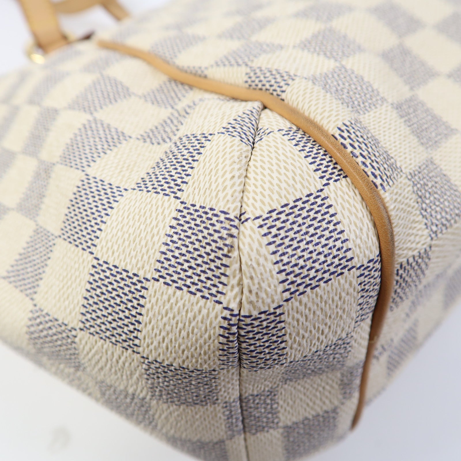 LOUIS VUITTON 【激減優惠】Damier Azur Totally PM金扣肩背袋白色