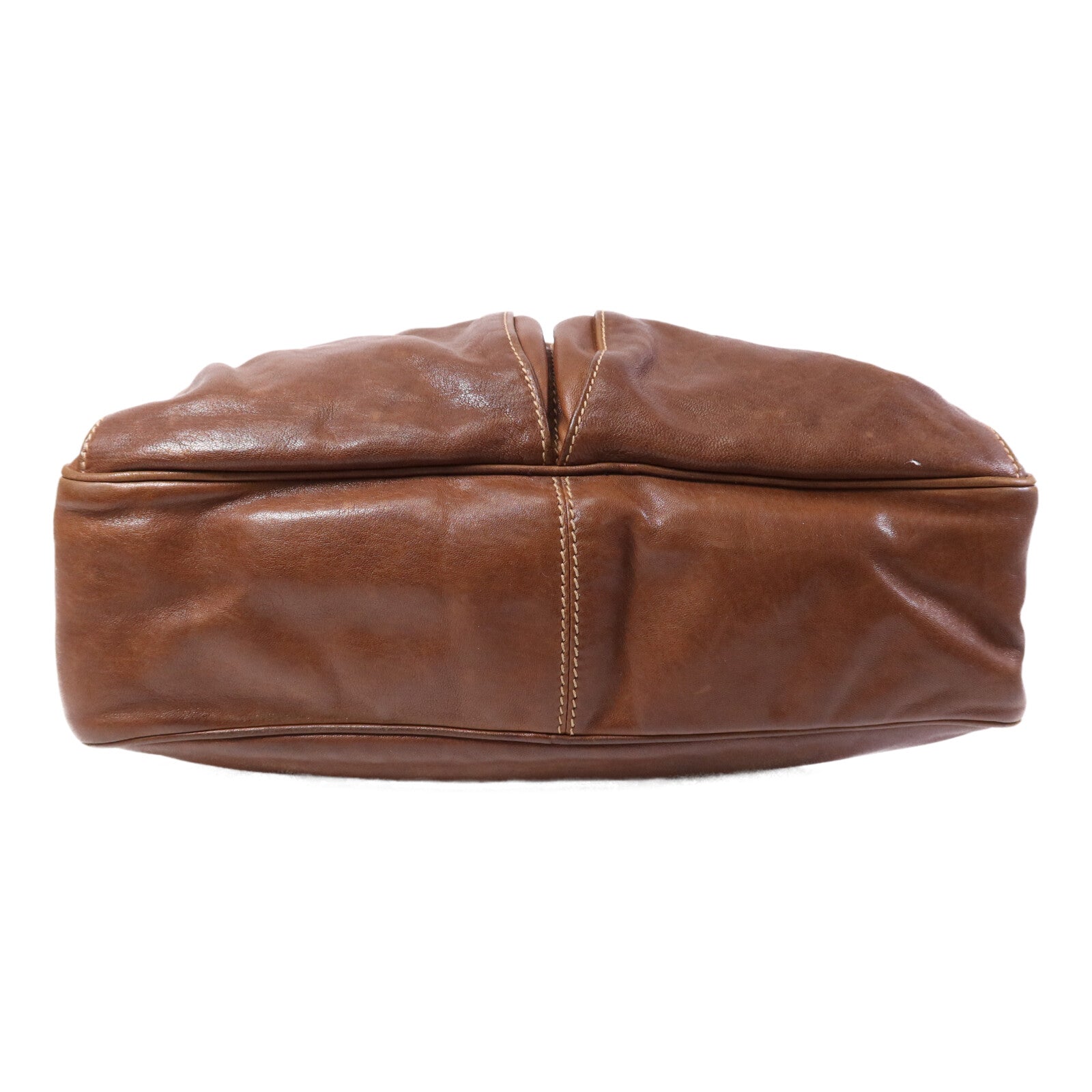 PRADA 牛皮皮革Shoulder Bag銀扣肩背袋