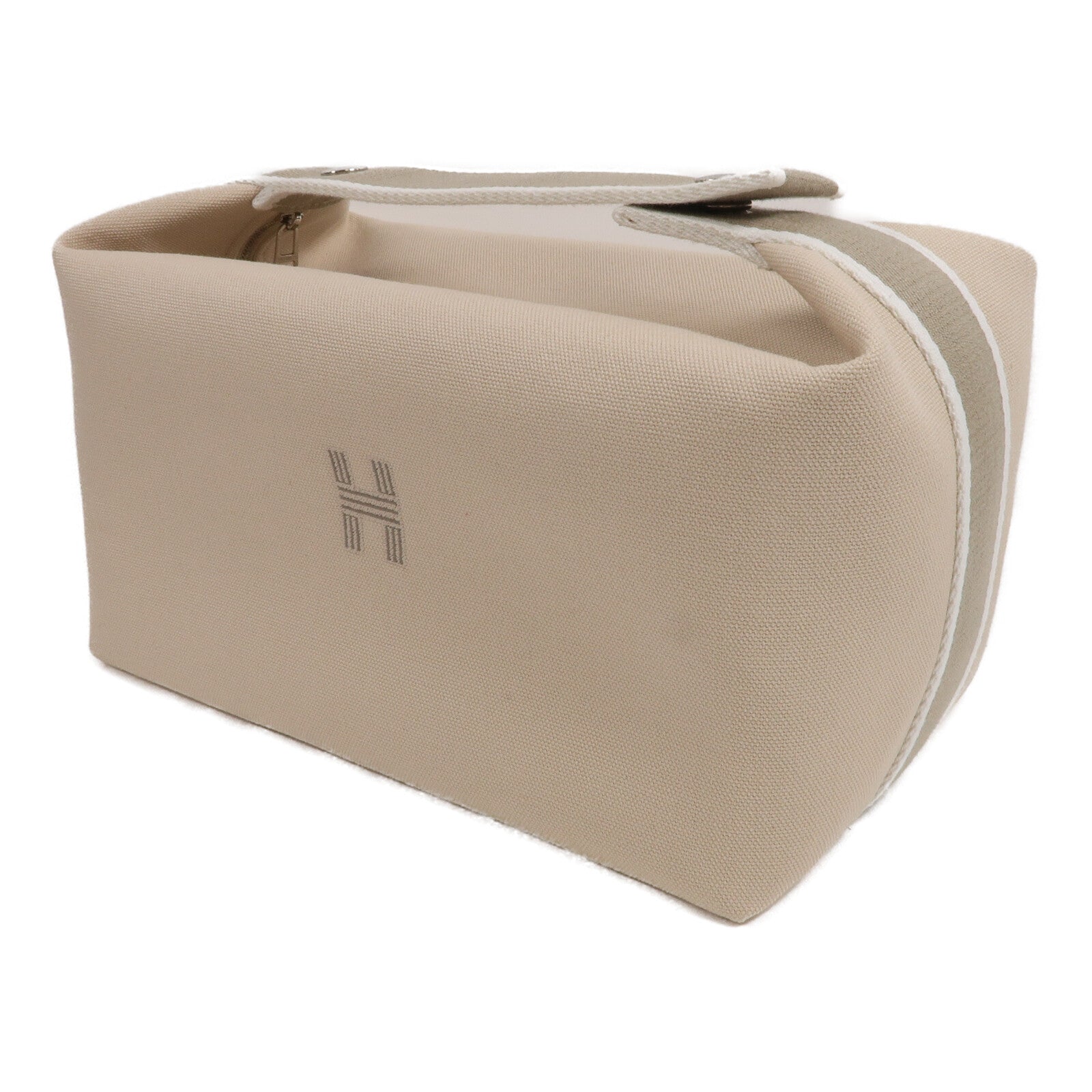 HERMES 帆布Bride A Brac GM手挽袋Beige