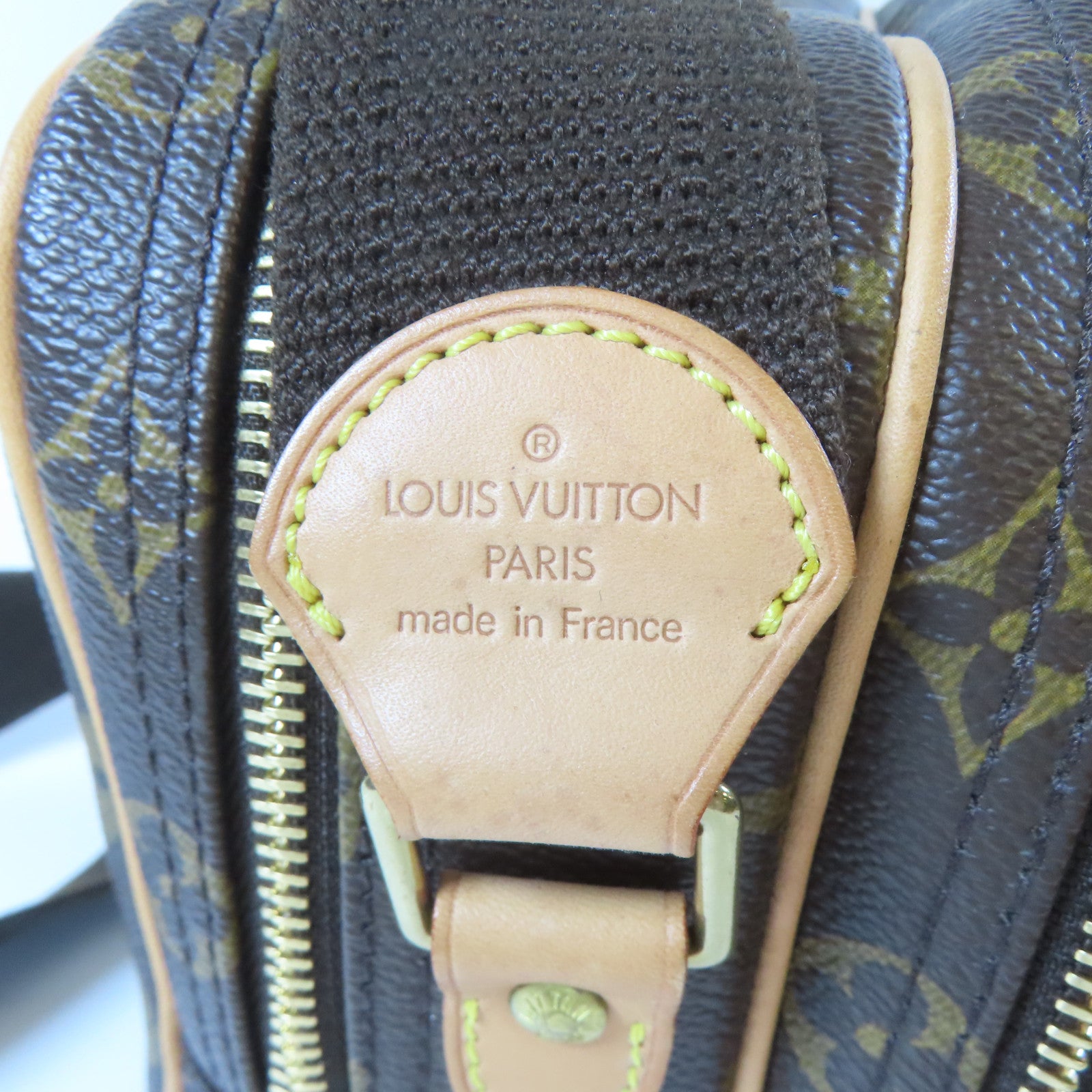 LOUIS VUITTON Monogram Reporter PM金扣肩背袋啡色