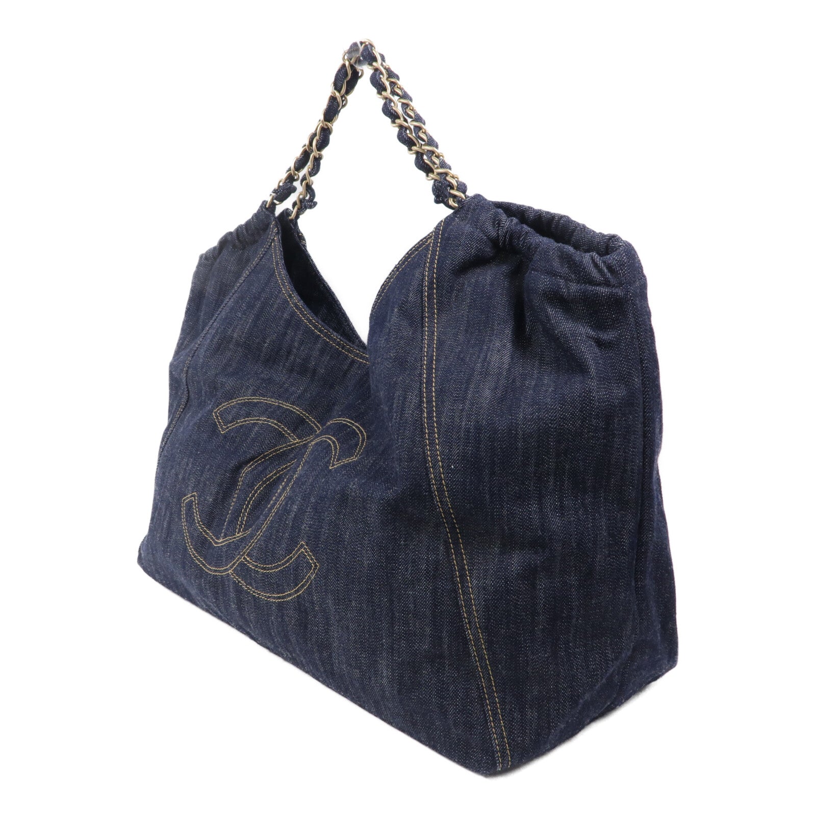 CHANEL 牛仔布Coco Cabas Tote Bag肩背袋