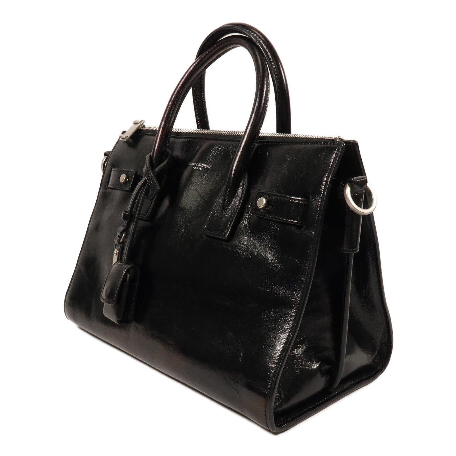 YVES SAINT LAURENT 牛皮皮革Sac De Jour Souple手挽袋