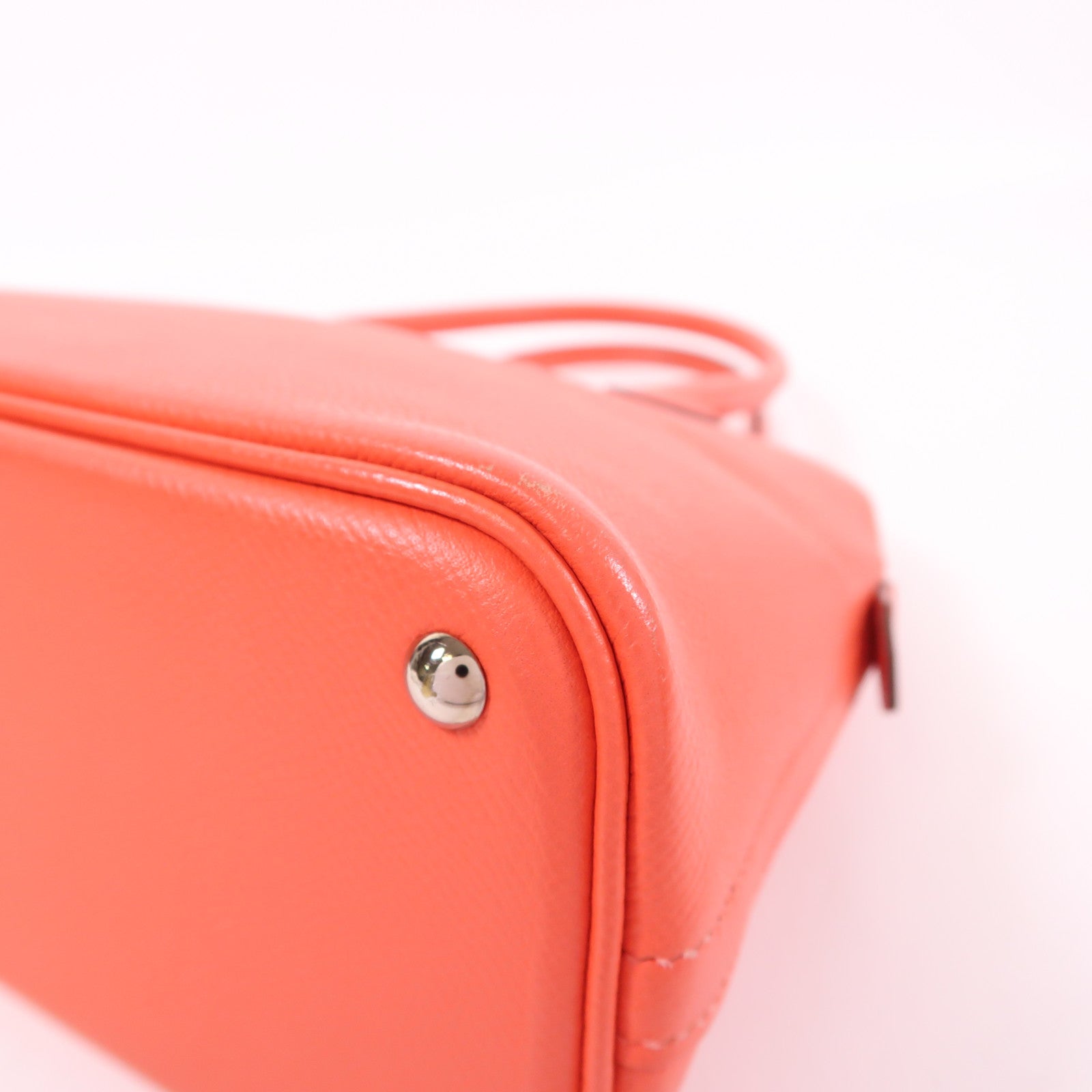 HERMES Epsom皮革Bolide 27銀扣手挽肩背兩用袋Rose Jaipur