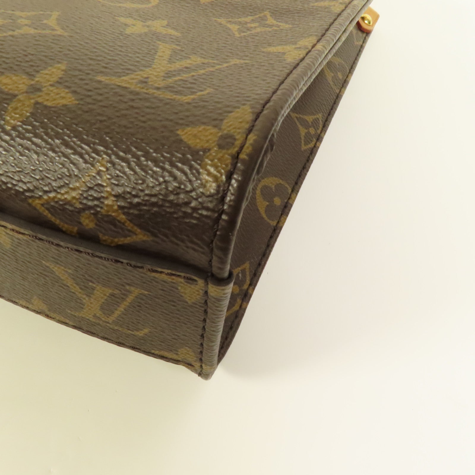 LOUIS VUITTON Monogram Sac Plat BB金扣手挽肩背兩用袋