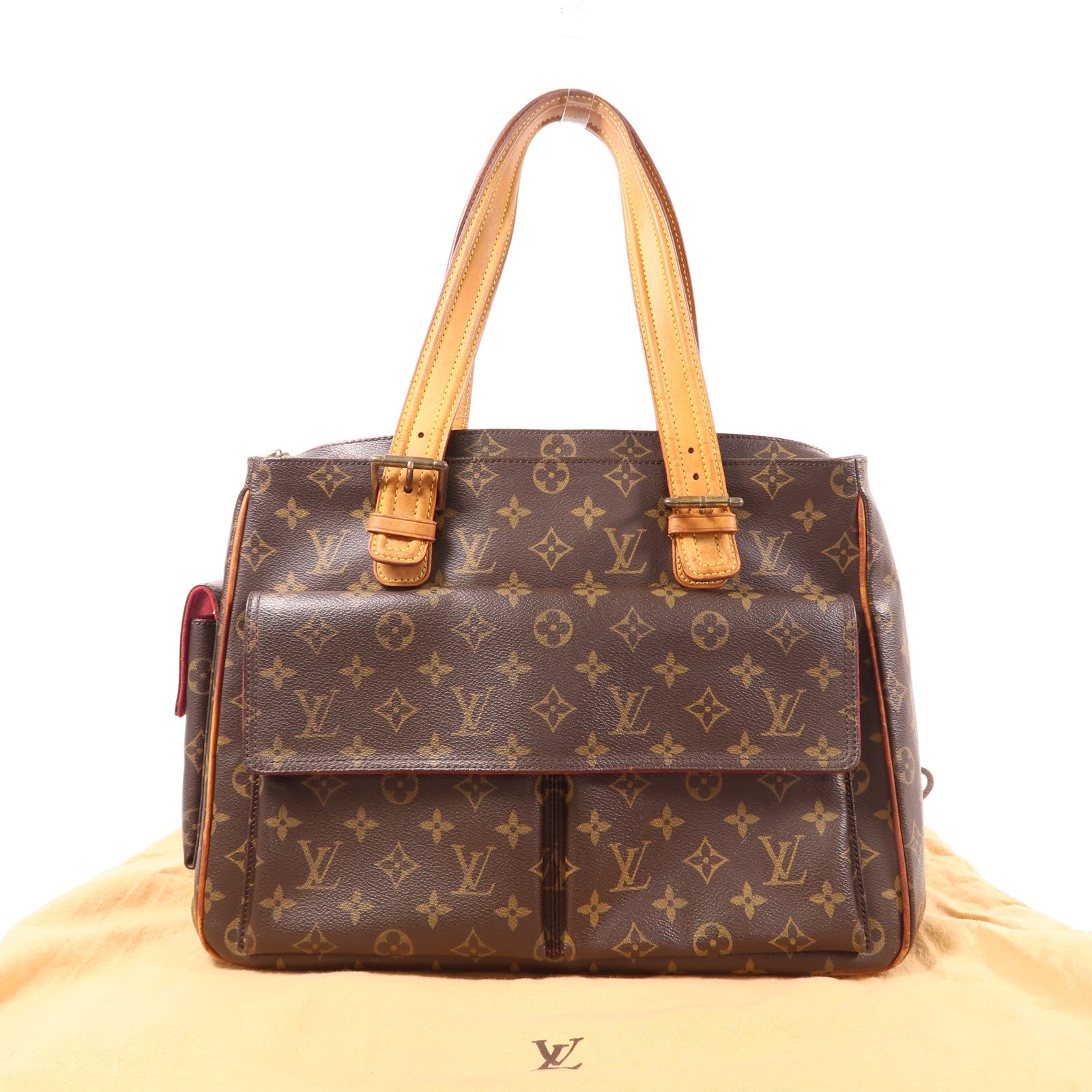 LOUIS VUITTON Monogram Multipli Cite金扣肩背袋