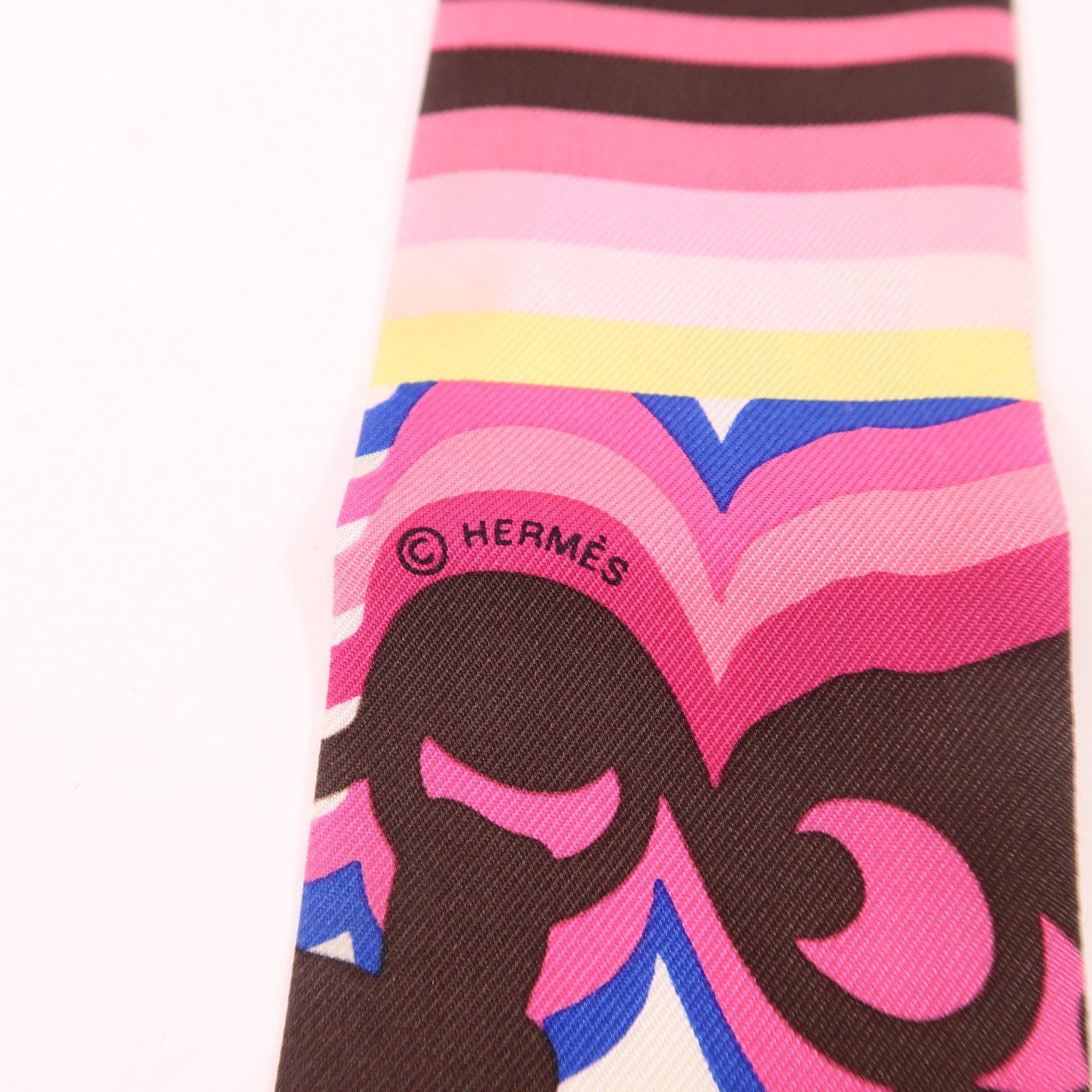 HERMES 絲質Twilly絲巾