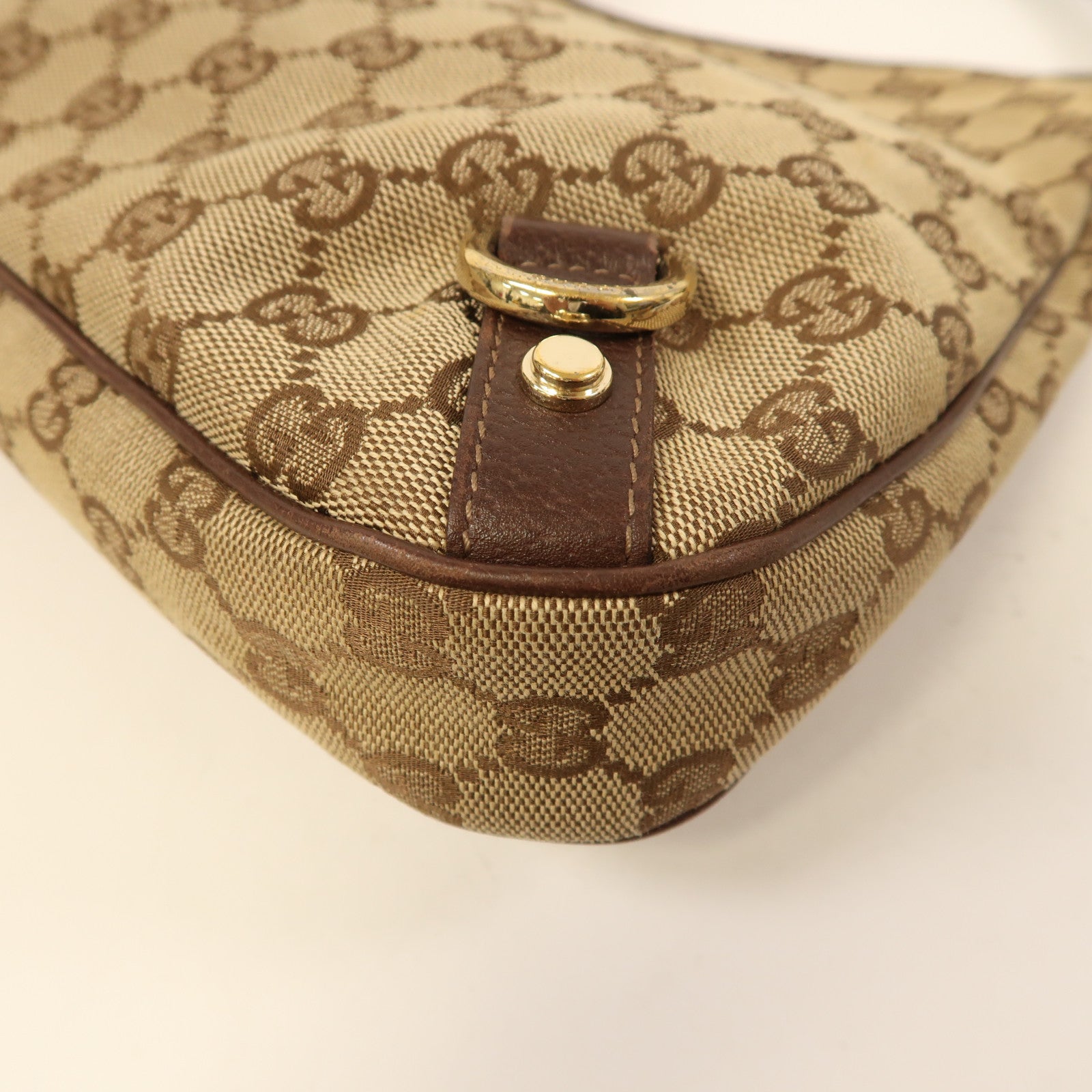 GUCCI 帆布Abbey金扣肩背袋
