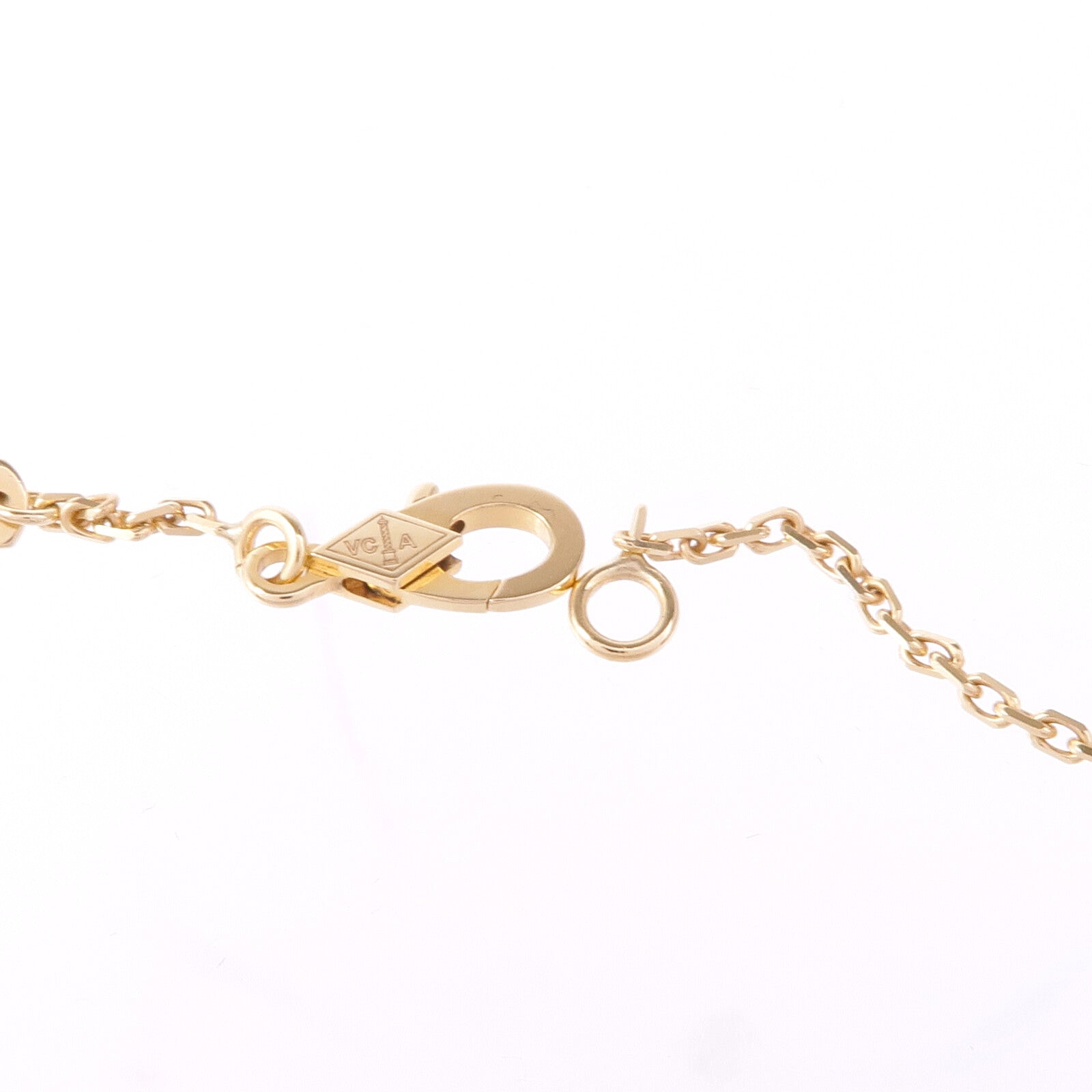 Van Cleef & Arpels 18K黃金Alhambra Pendant瑪瑙項鍊