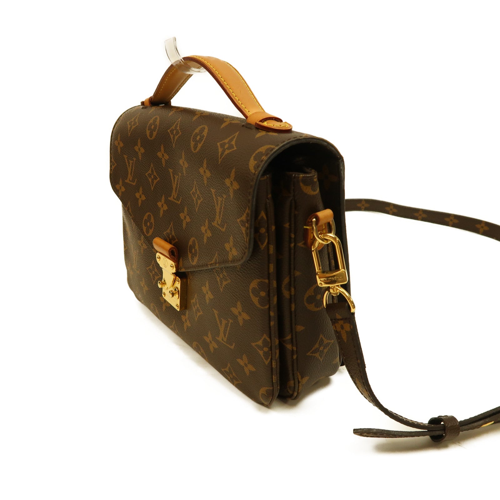 LOUIS VUITTON (PRICE DOWN) LV GHW Pochette Metis 2Way Shoulder Bag Monogram M44875 Brown