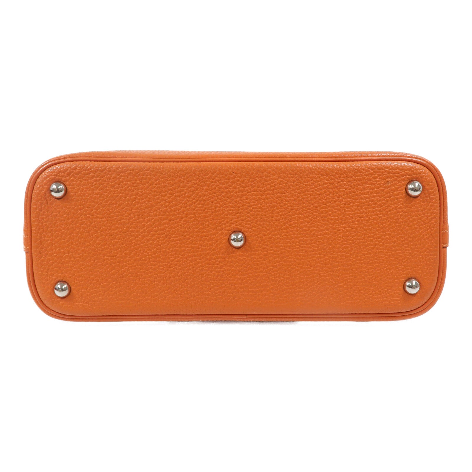 HERMES Clemence皮革Bolide 31手挽袋Orange