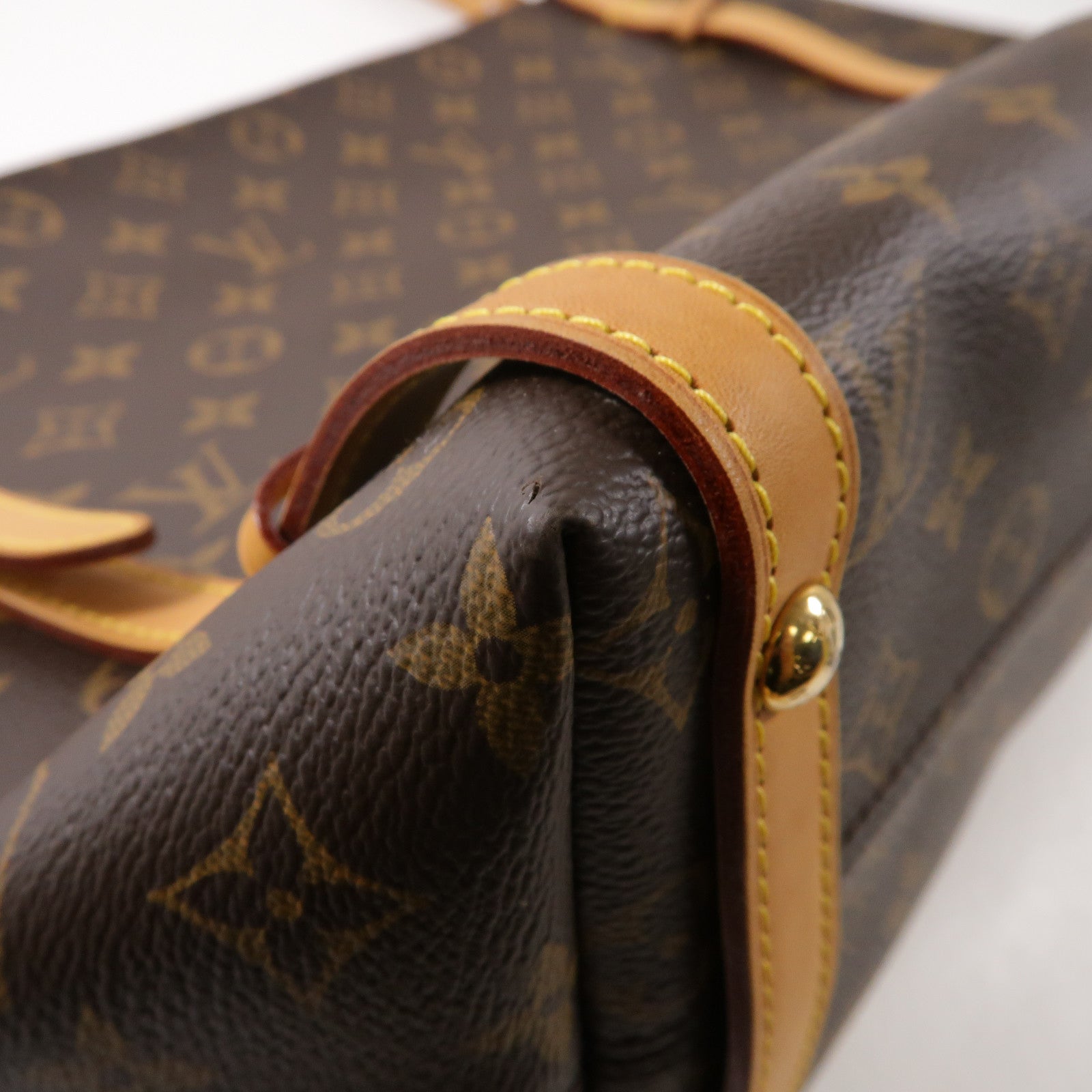 LOUIS VUITTON Monogram Tuileries Tote Bag金扣肩背袋啡色