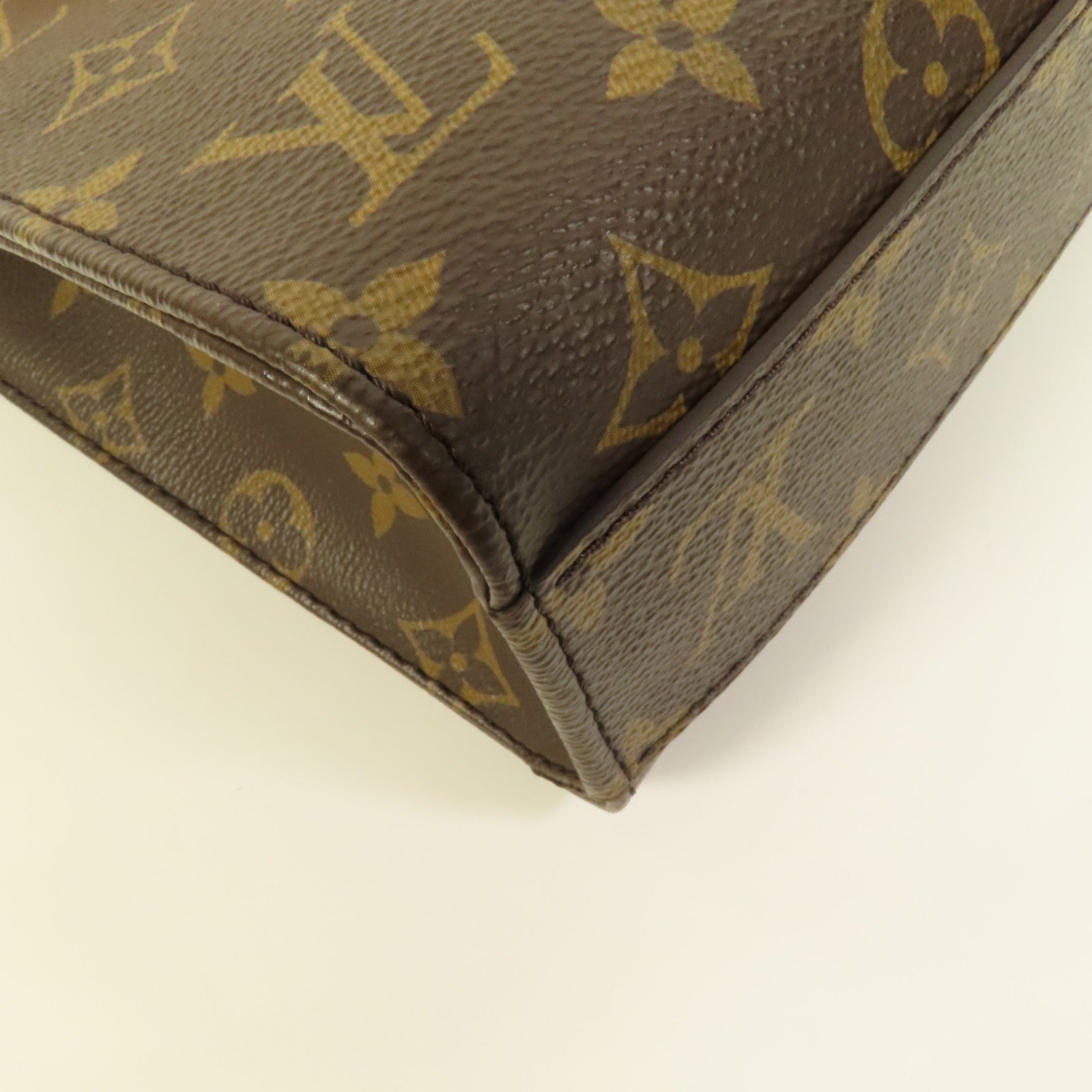 LOUIS VUITTON Monogram Sac Plat BB金扣手挽肩背兩用袋