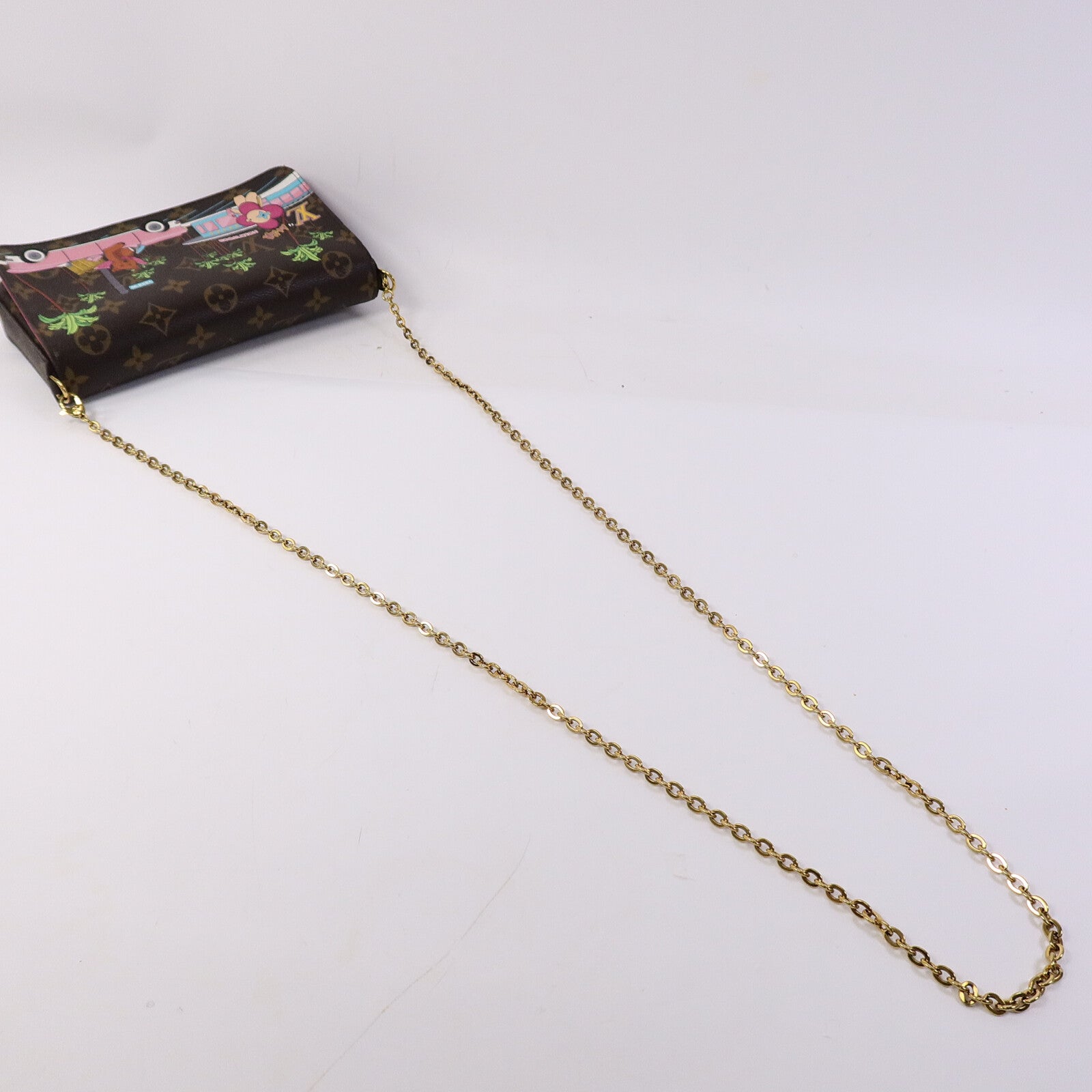 LOUIS VUITTON Monogram Hollywood Xmas Felicie Pochette肩背袋