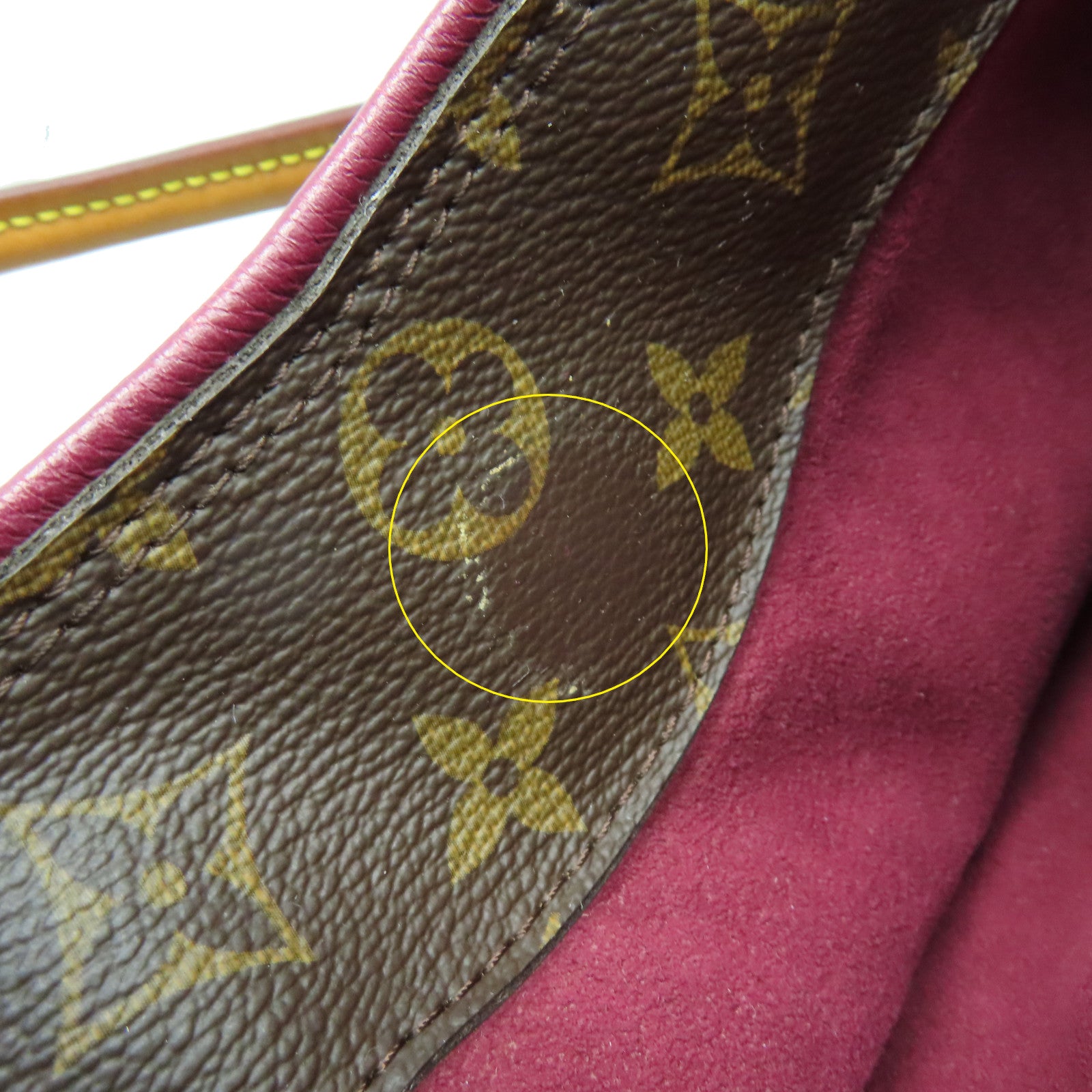 LOUIS VUITTON Monogram Pallas MM 2Way Shoulder Bag手挽肩背兩用袋啡色/酒紅色