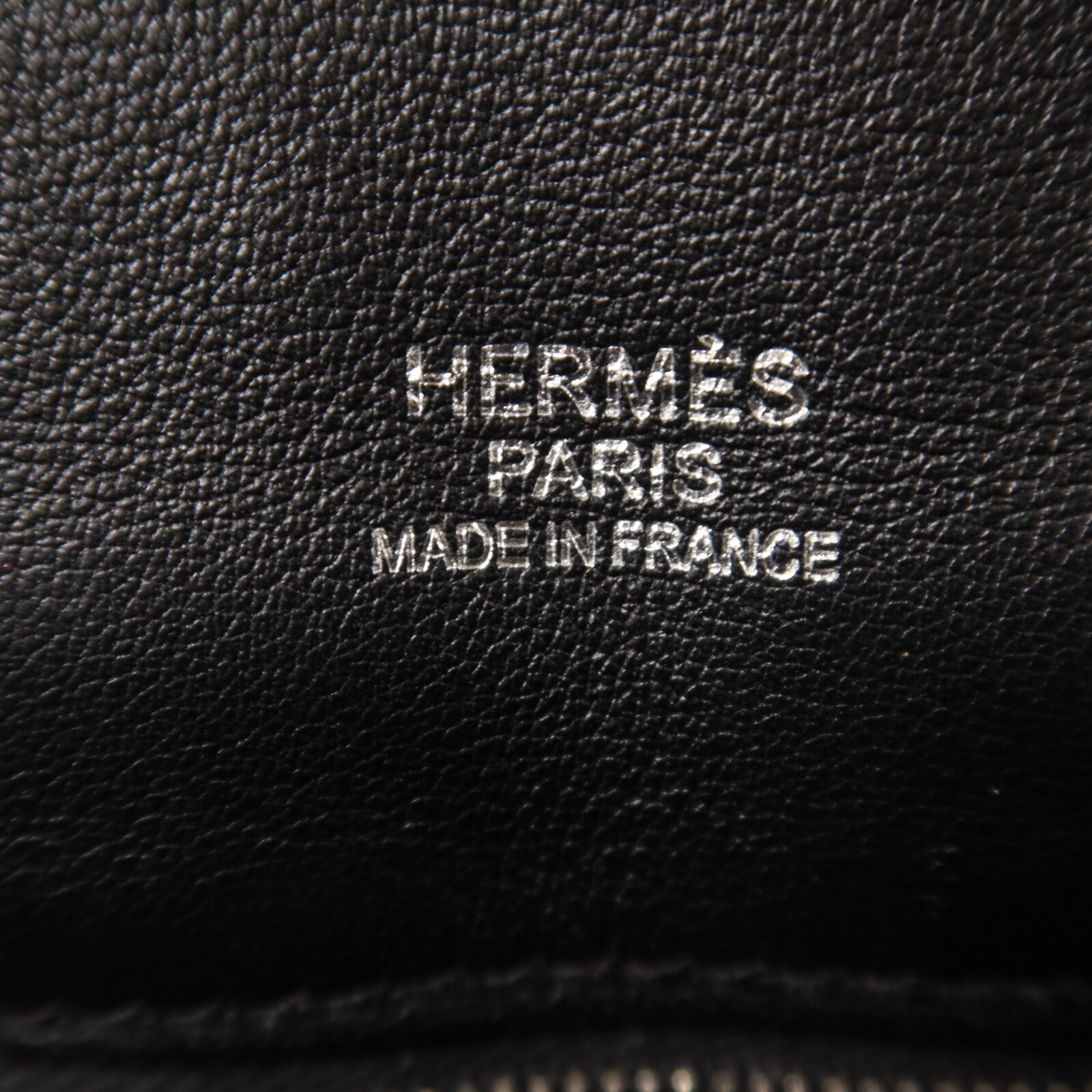 HERMES Swift皮革Mini Berline銀扣肩背袋Noir
