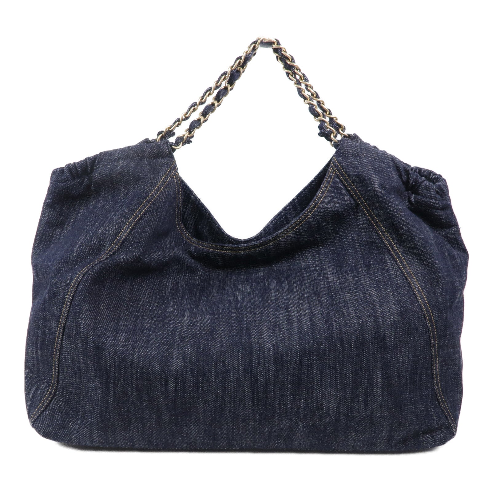 CHANEL 牛仔布Coco Cabas Tote Bag肩背袋