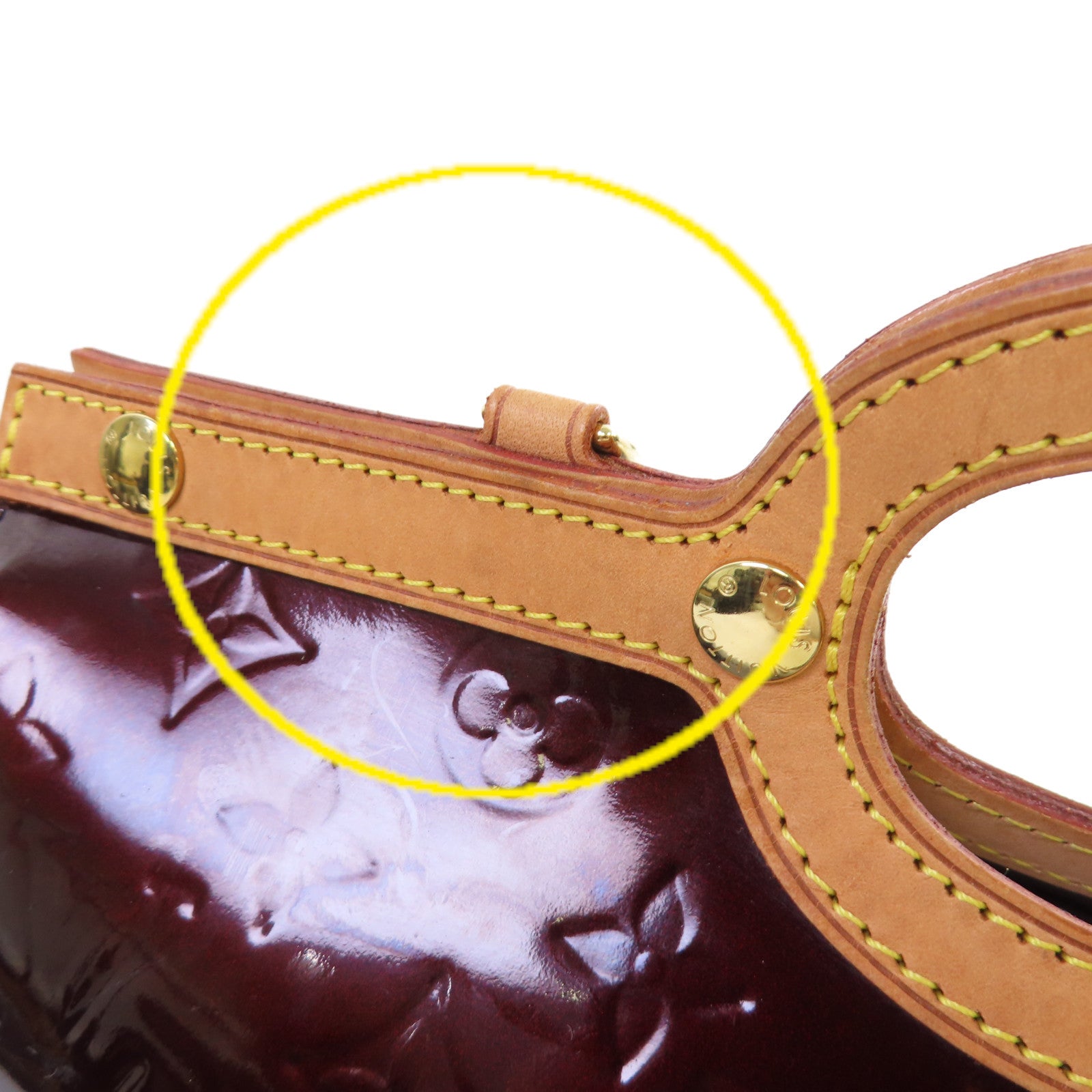 LOUIS VUITTON Monogram Vernis Roxbury Drive 2way Shoulder Bag金扣手挽肩背兩用袋酒紅色