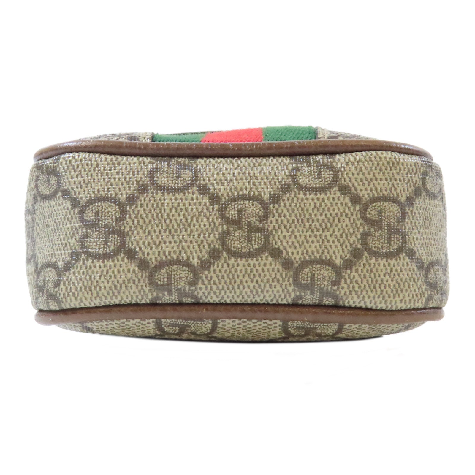GUCCI 塗層帆布Ophidia Phone Bag金扣肩背袋啡色